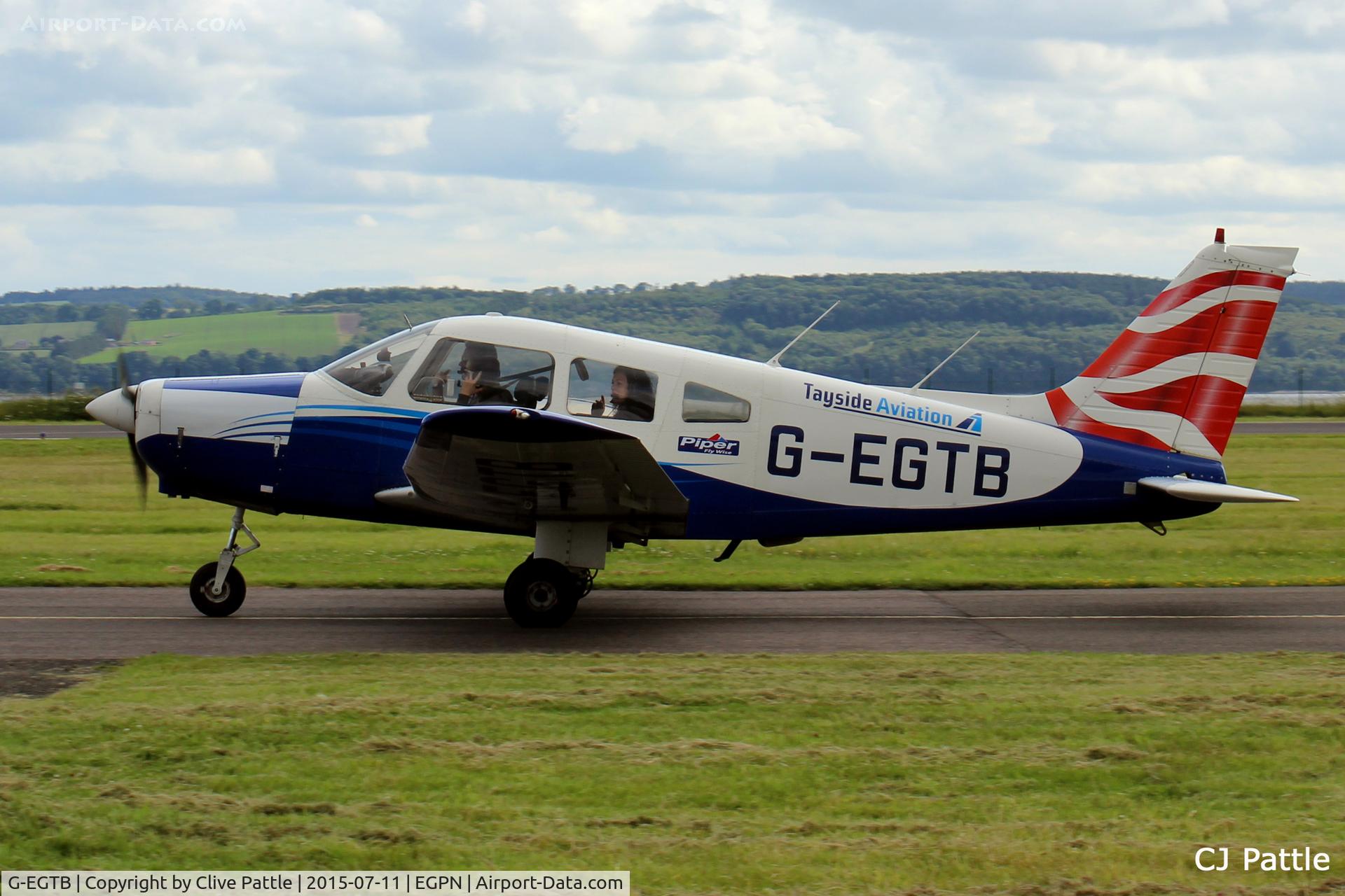 G-EGTB, 1978 Piper PA-28-161 Cherokee Warrior II C/N 28-7816074, In action at Dundee Riverside Airport EGPN