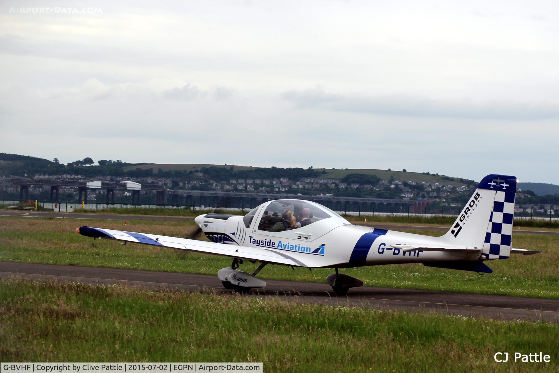 G-BVHF, 1994 Grob G-115D-2 C/N 82011, Taxi to parking at Dundee Riverside EGPN - became G-ROBA in March 2016