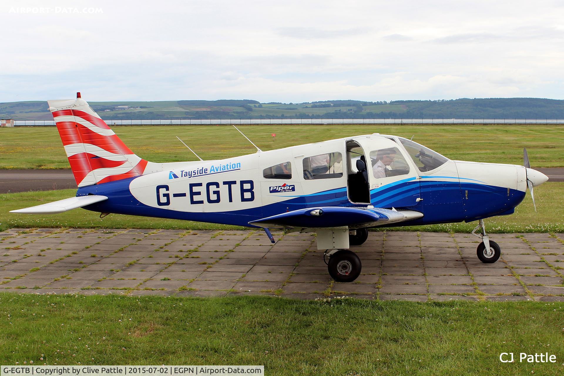 G-EGTB, 1978 Piper PA-28-161 Cherokee Warrior II C/N 28-7816074, Parked up at Dundee Riverside EGPN