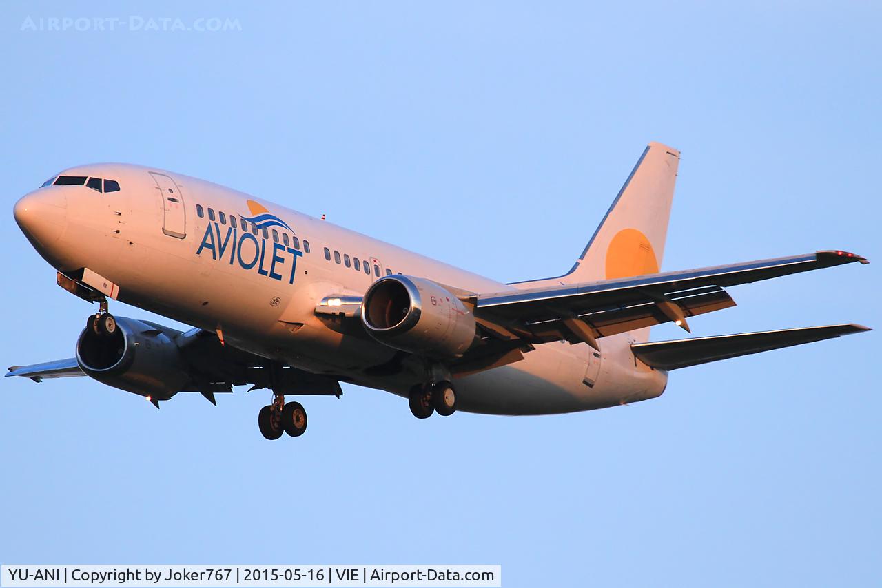 YU-ANI, 1985 Boeing 737-3H9 C/N 23416, Aviolet (Air Serbia)