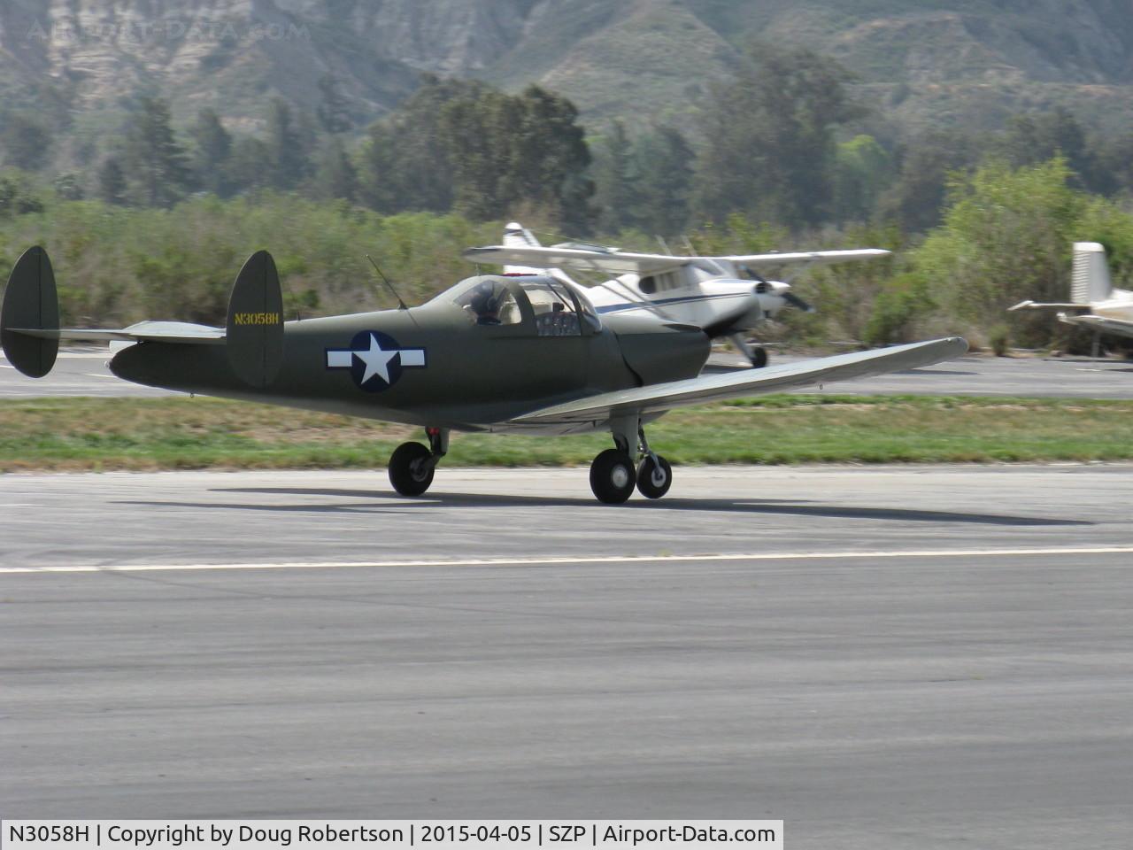 N3058H, 1946 Erco 415C Ercoupe C/N 3683, 1946 ERCO Ercoupe 415-C, Continental C85 85 Hp, landing roll Rwy 22