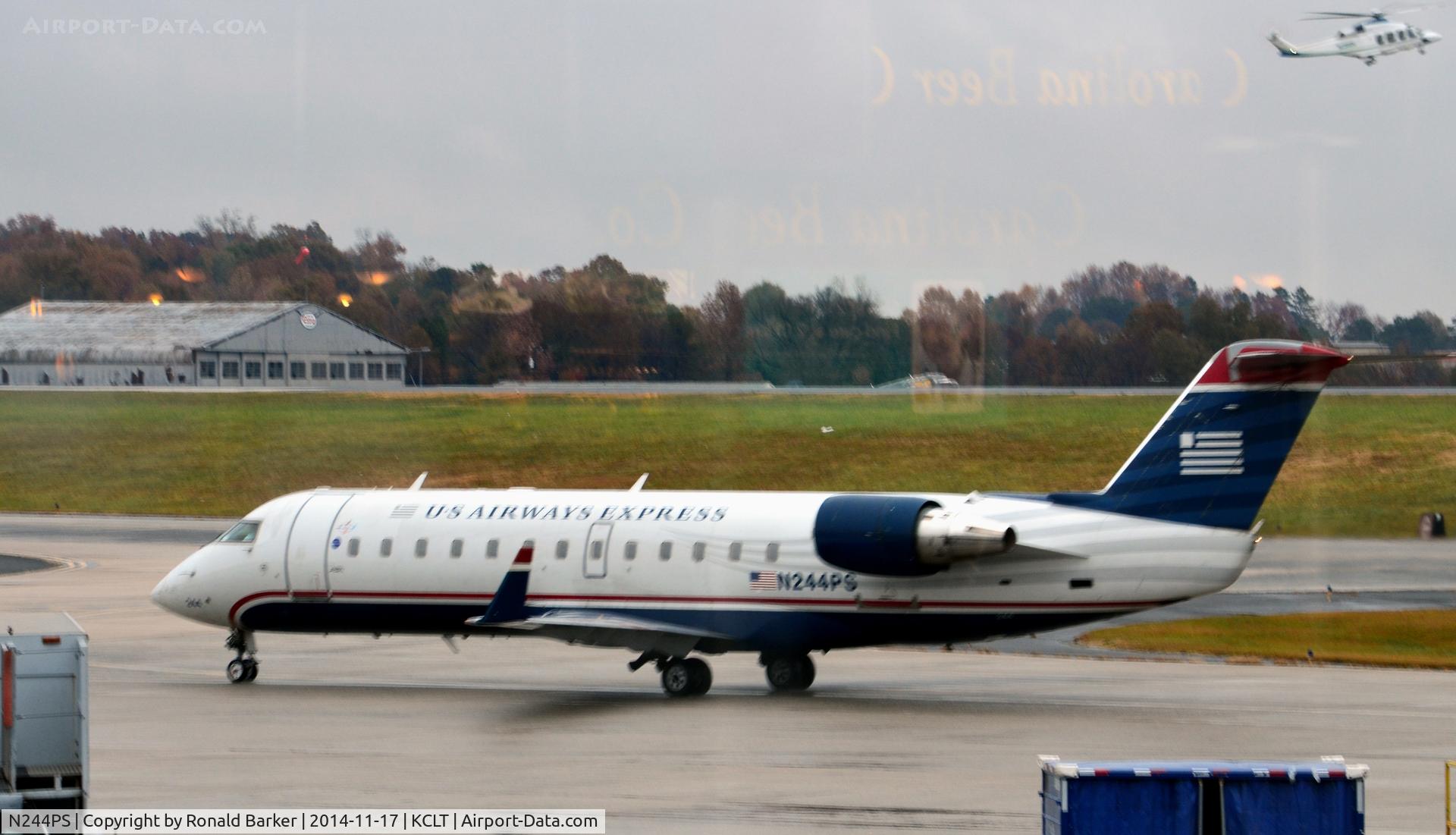 N244PS, 2004 Bombardier CRJ-200ER (CL-600-2B19) C/N 7912, Taxi CLT