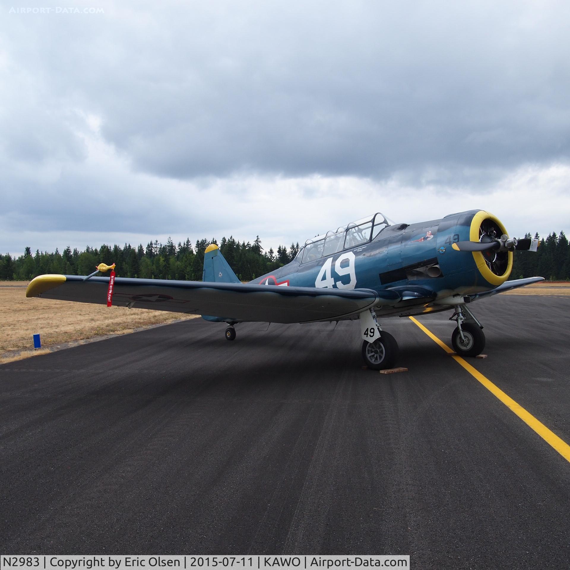 N2983, 2002 North American AT-6D Texan C/N 88-18053, T-6 Texan at the 2015 Arlington Fly-In.