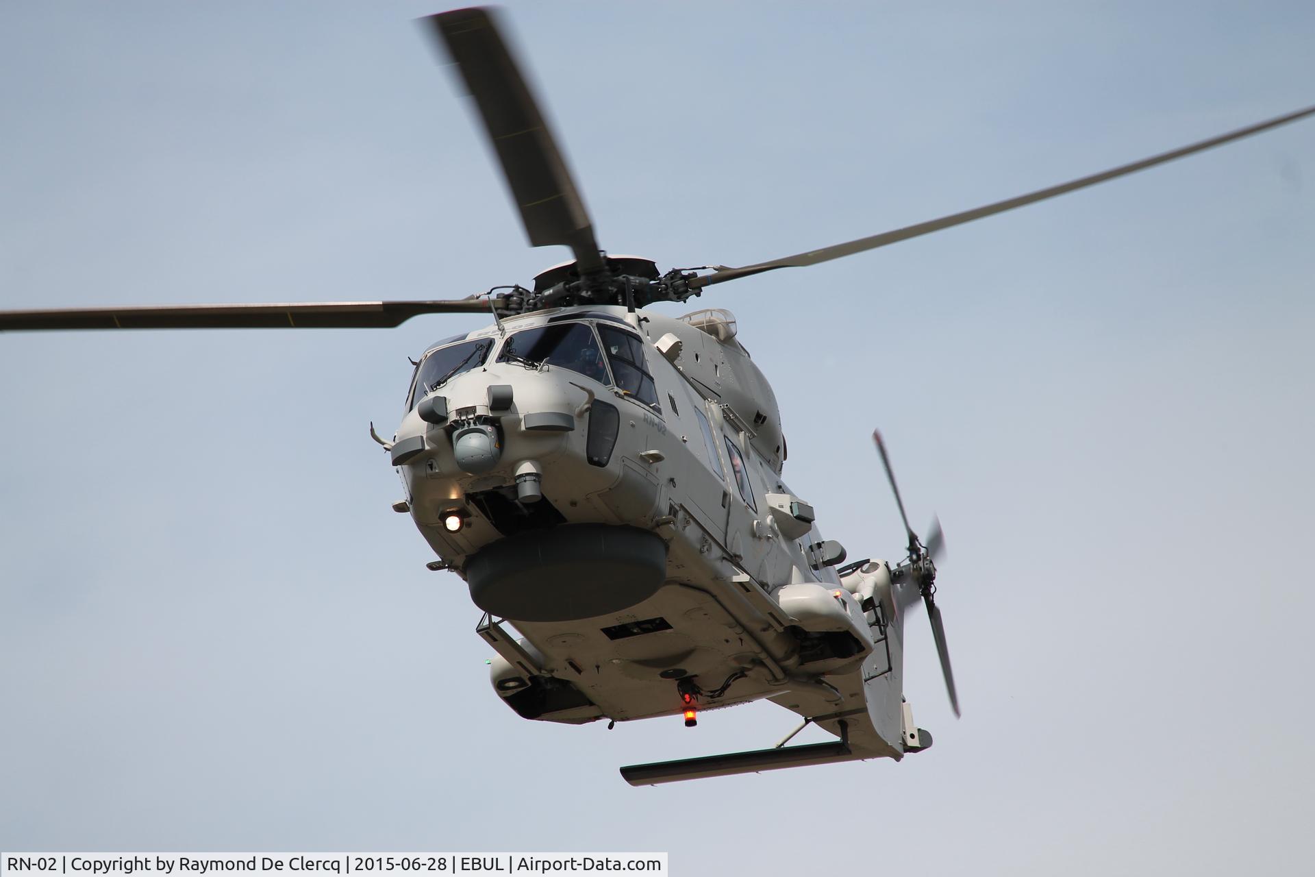 RN-02, 2013 NHI NH-90 NFH Caiman C/N NBEN02, Departing Ursel Avia 2015.