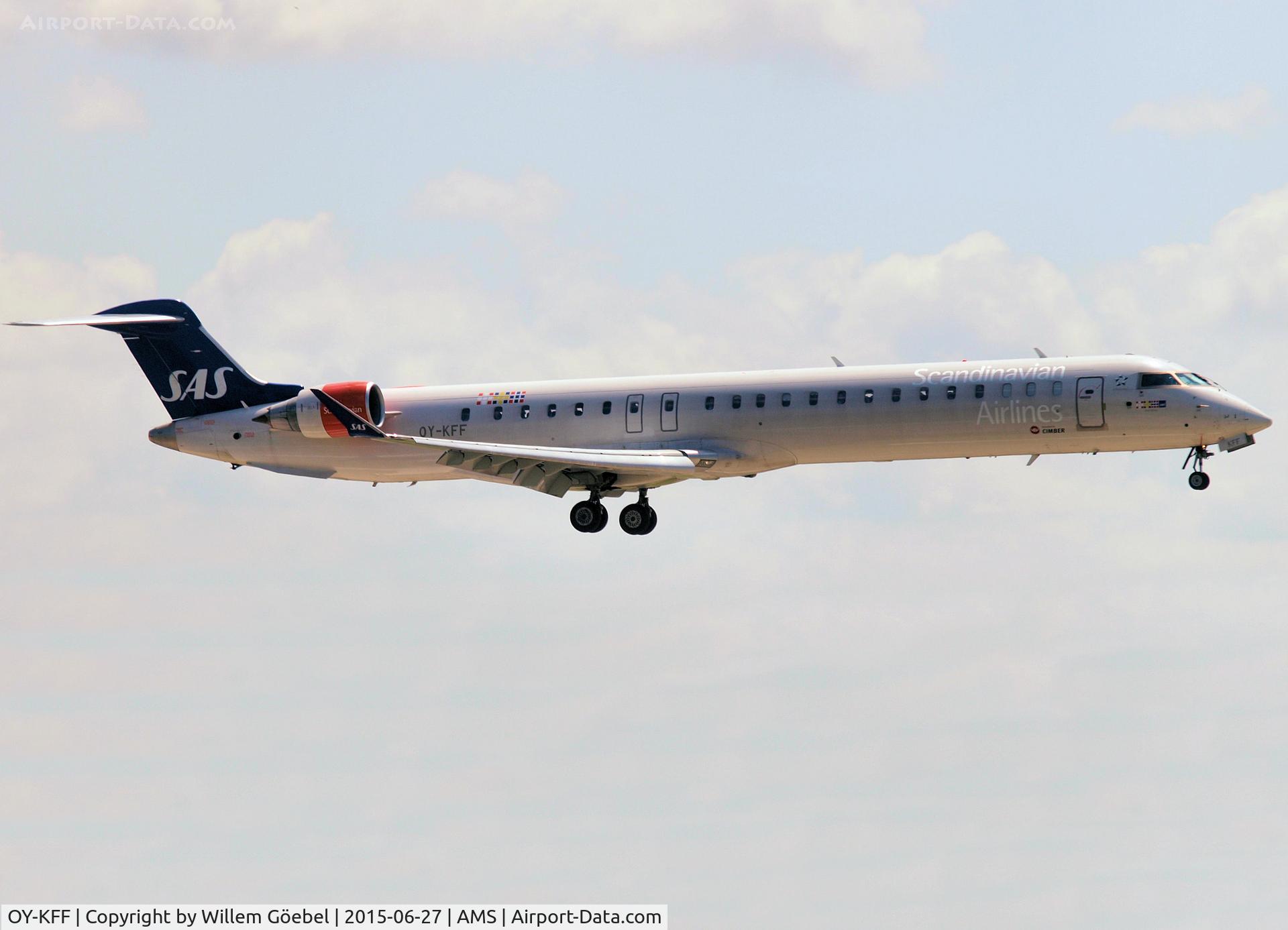 OY-KFF, 2009 Bombardier CRJ-900 (CL-600-2D24) C/N 15231, Landing on runway 27 of Schiphol Airport