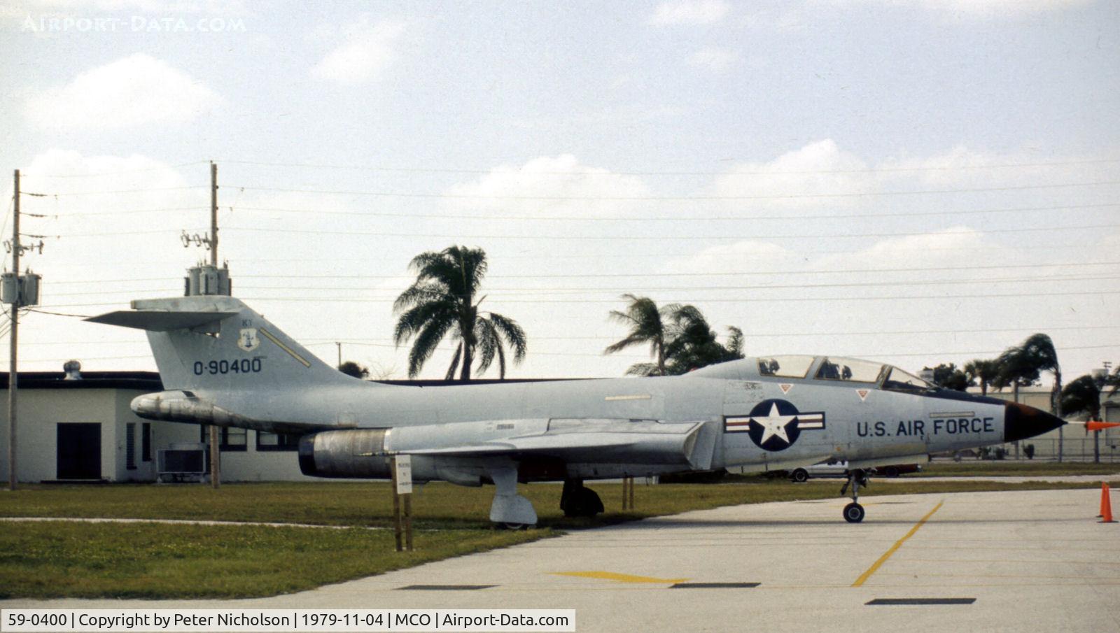 59-0400, 1959 McDonnell F-101F Voodoo C/N 724, F-101F Voodoo as seen at the then Wings & Wheels Museum at Orlando.