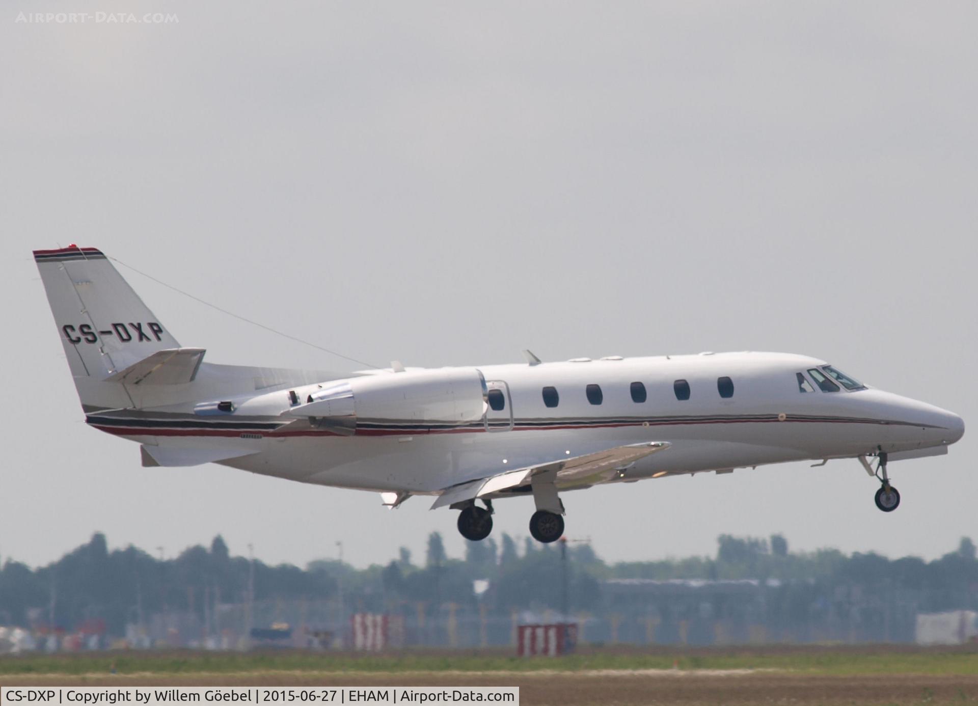 CS-DXP, 2007 Cessna 560XL Citation XLS C/N 560-5702, Landing on runway 27 of Schiphol Airport