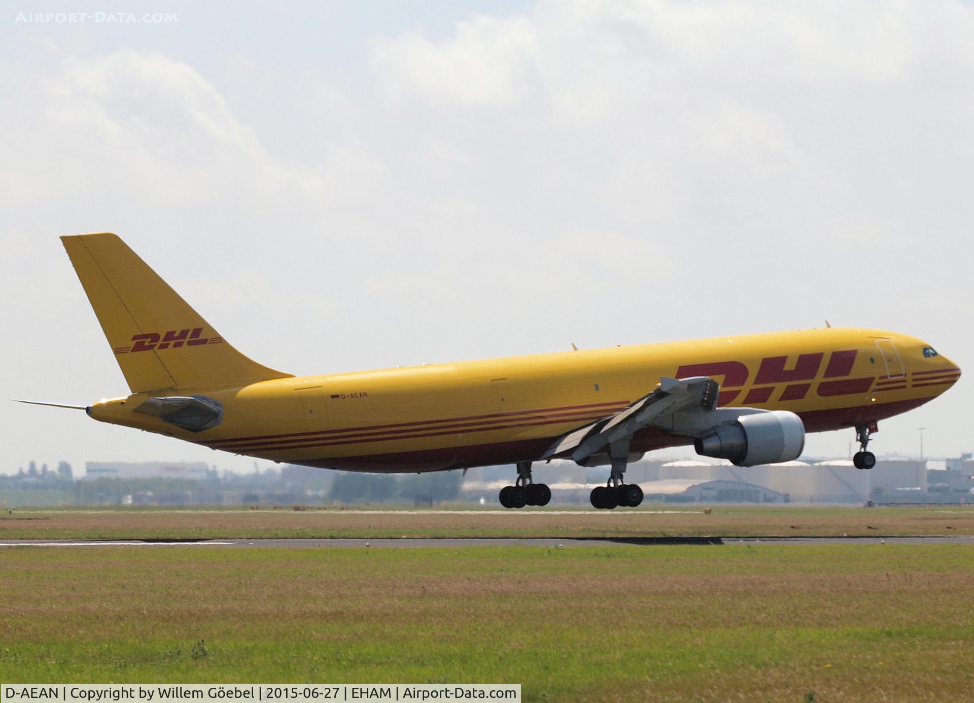 D-AEAN, 1993 Airbus A300B4-622R(F) C/N 703, Landing on runway 27 of Schiphol Airport