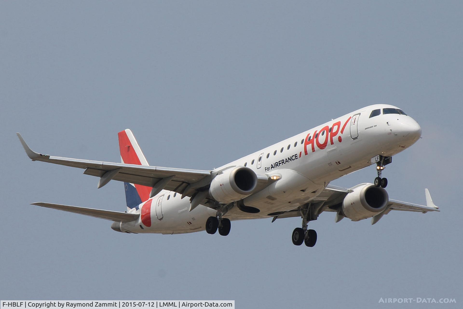 F-HBLF, 2008 Embraer 190AR (ERJ-190-100IGW) C/N 19000158, Embraer ERJ-190 F-HBLF Hop!