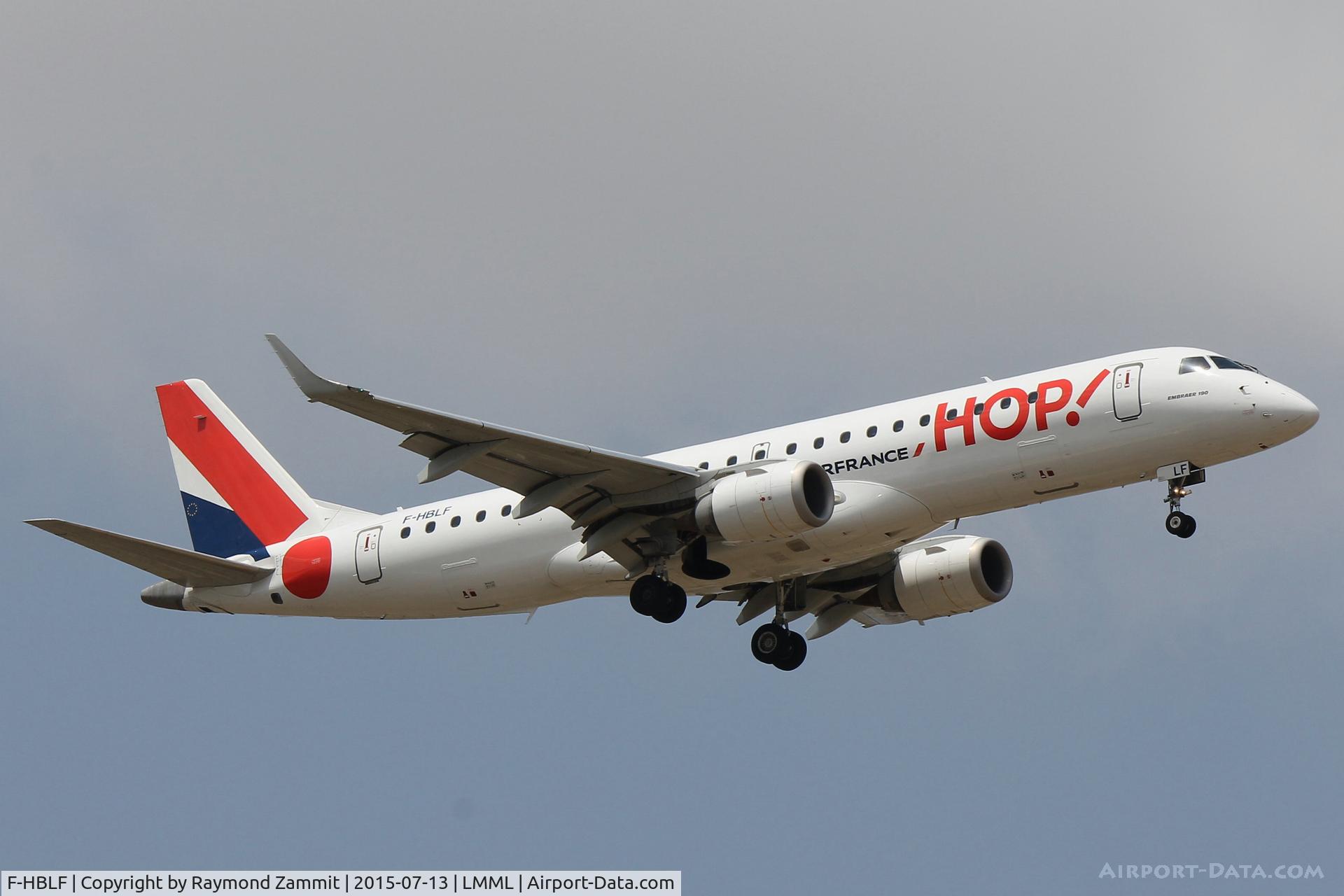 F-HBLF, 2008 Embraer 190AR (ERJ-190-100IGW) C/N 19000158, Embraer ERJ-190 F-HBLF Hop!