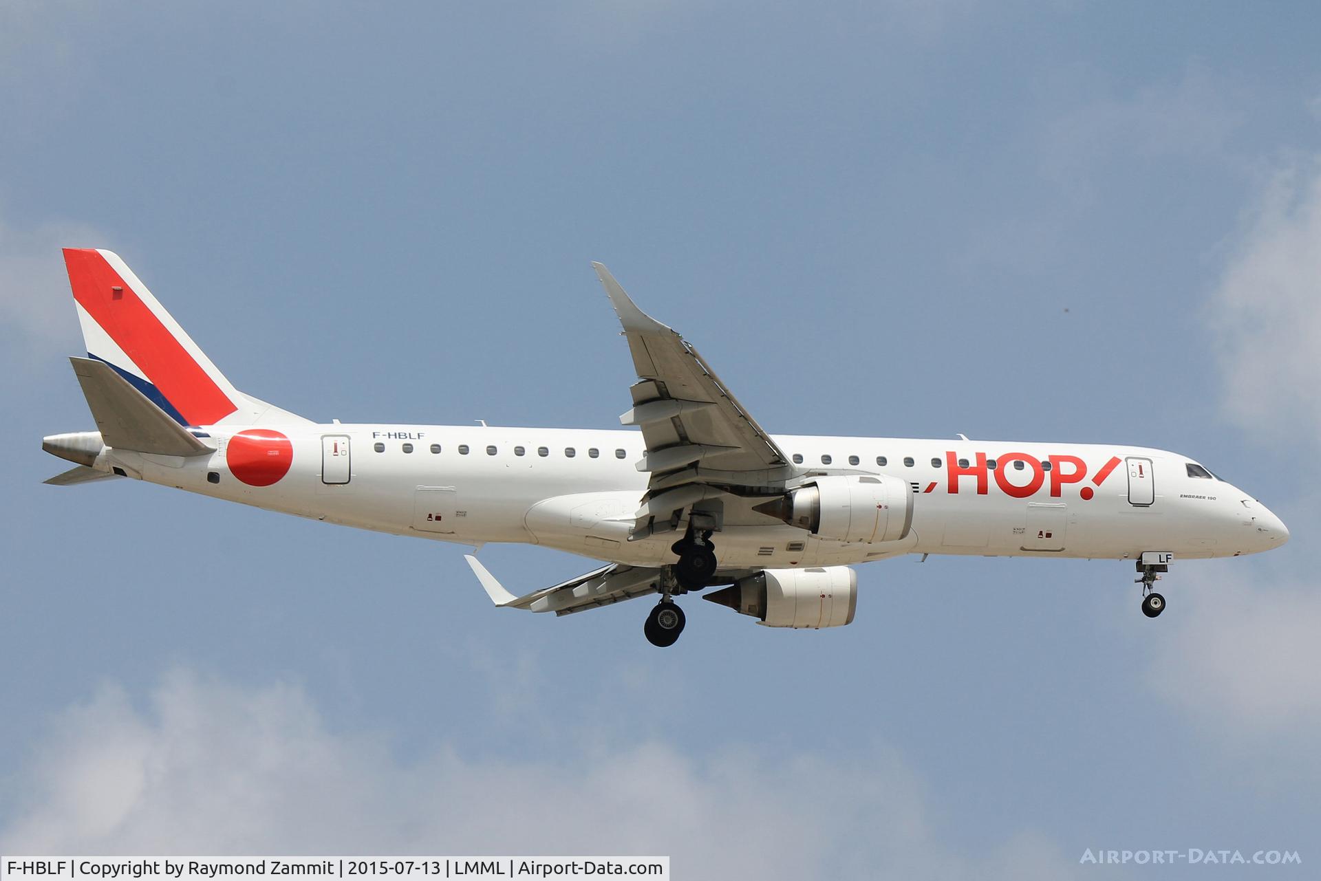 F-HBLF, 2008 Embraer 190AR (ERJ-190-100IGW) C/N 19000158, Embraer ERJ-190 F-HBLF Hop!
