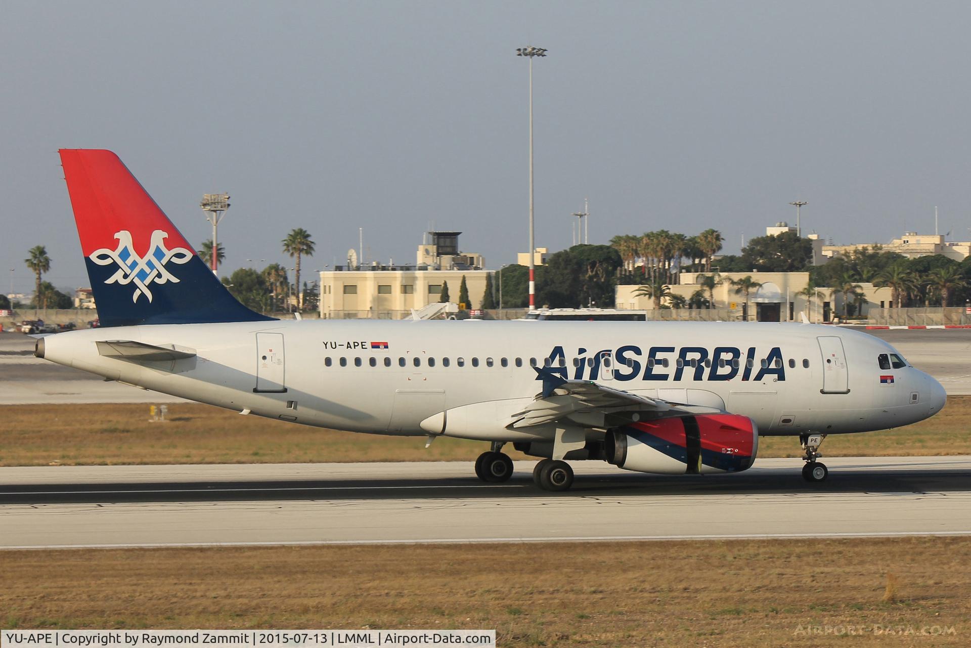 YU-APE, 2007 Airbus A319-132 C/N 3252, A319 YU-APE Air Serbia
