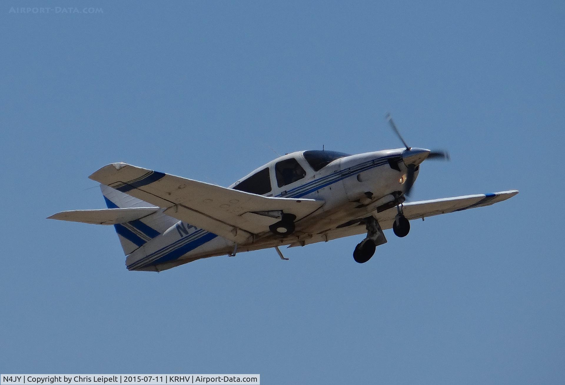 N4JY, 1976 Rockwell International 112TC Commander C/N 13080, A locally based 1976 Rockwell Commander 112TC taking off on runway 31L during the Reid Hillview Airport Day/STEAM Festival.