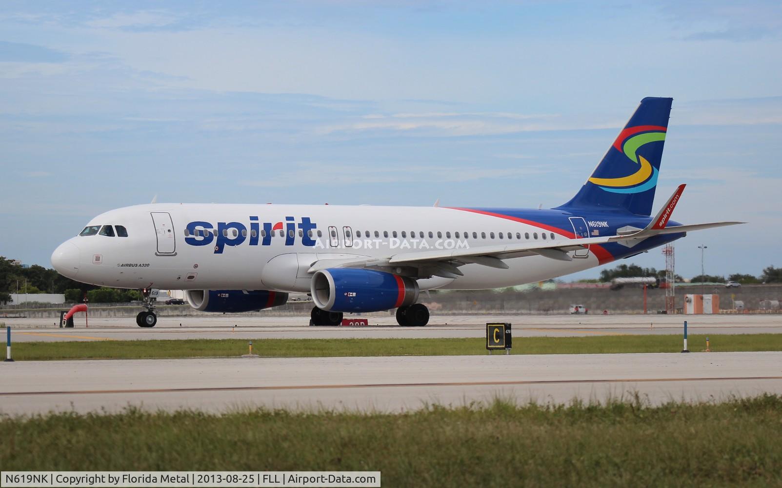 N619NK, 2013 Airbus A320-232 C/N 5517, Spirit