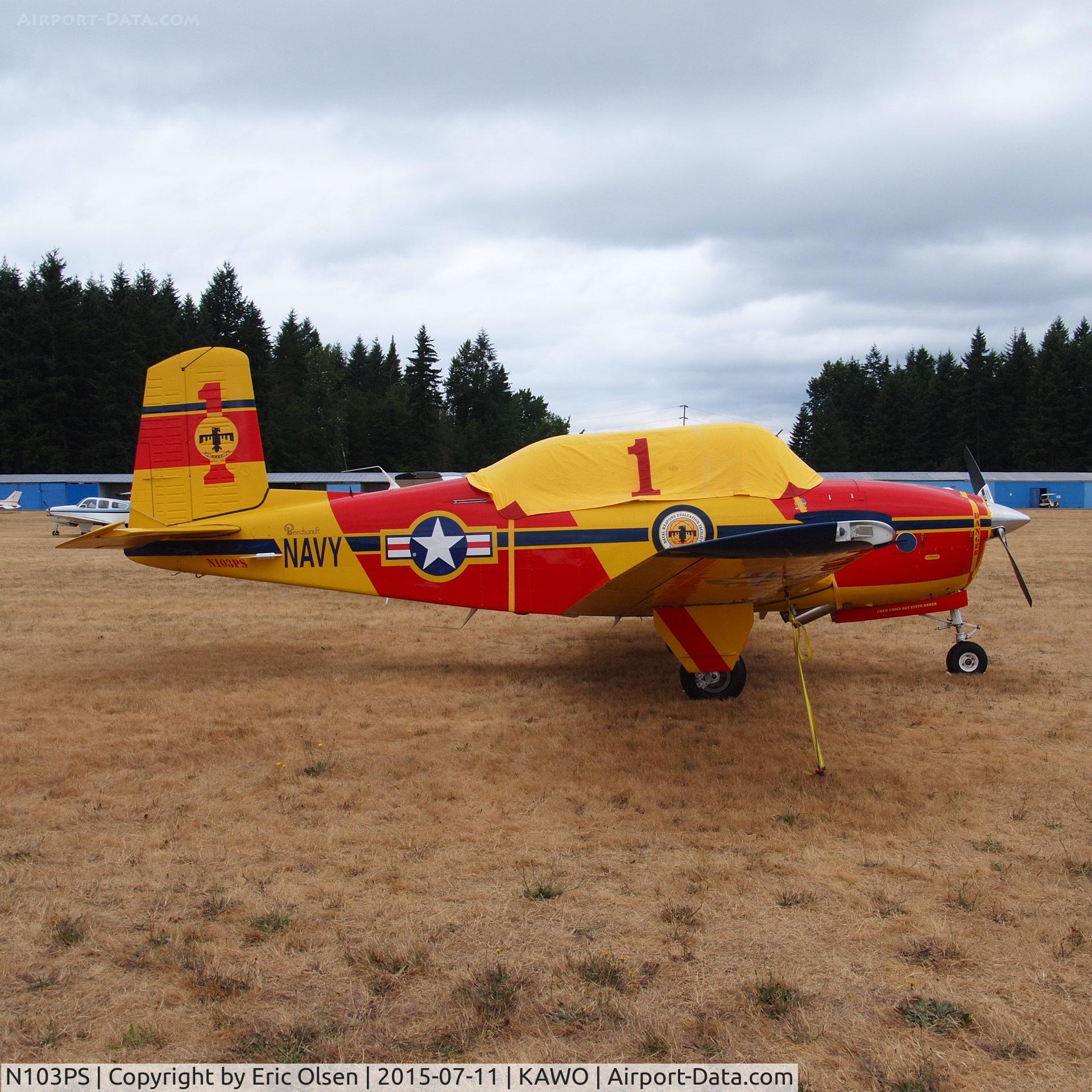 N103PS, 1955 Beech A45 C/N 34-57, 1955 Beech A45 at the 2015 Arlington Fly-In.