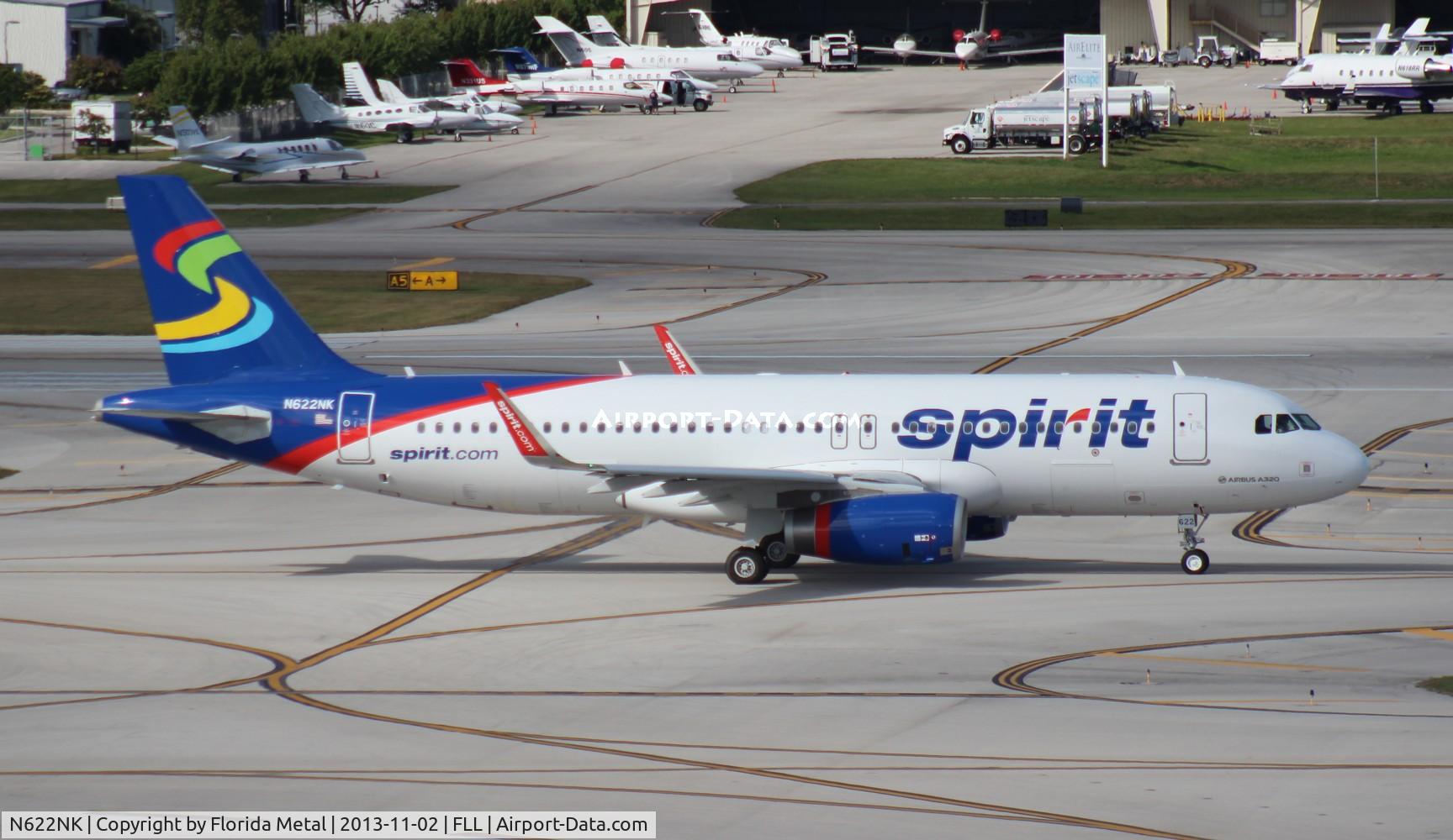 N622NK, 2013 Airbus A320-232 C/N 5804, Spirit