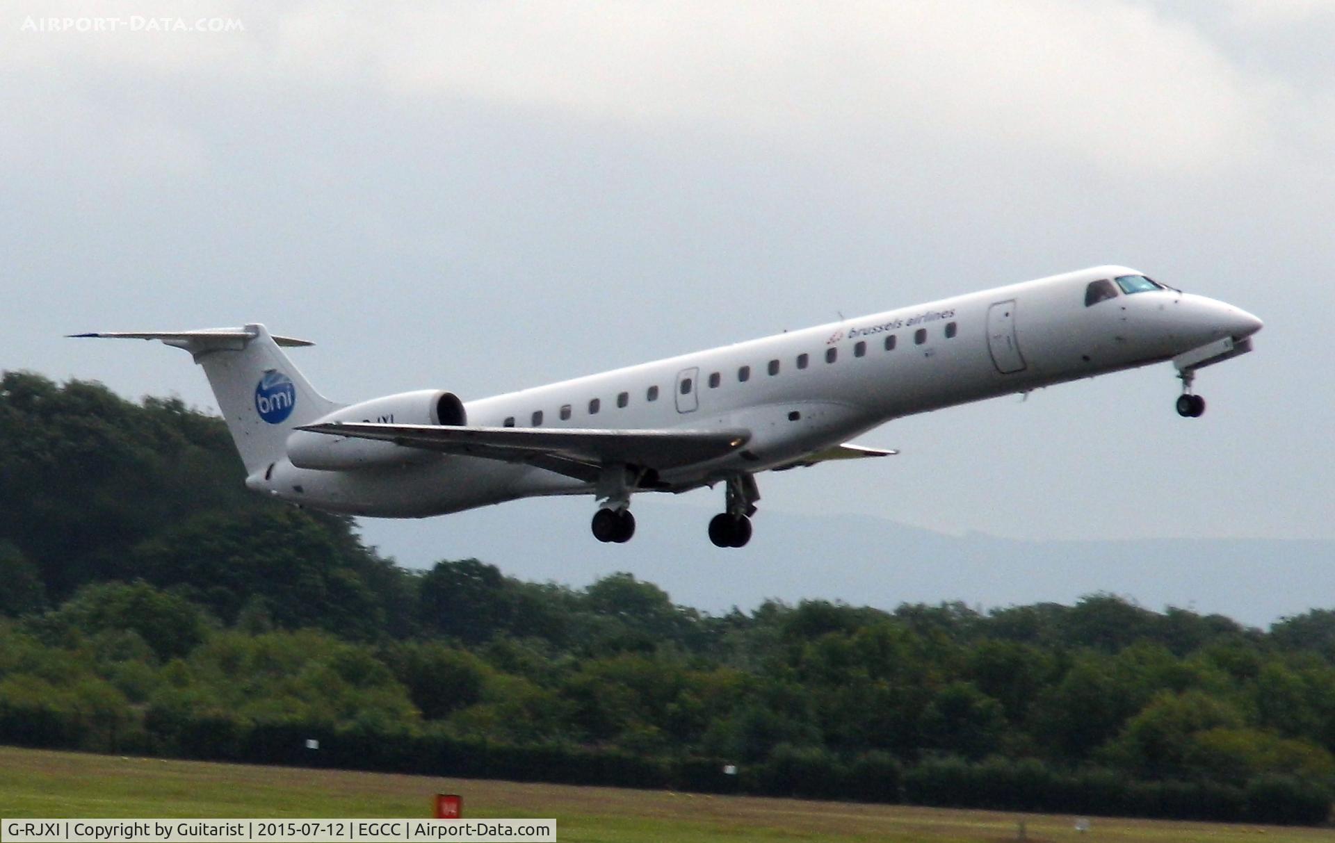 G-RJXI, 2001 Embraer EMB-145EP (ERJ-145EP) C/N 145454, At Manchester