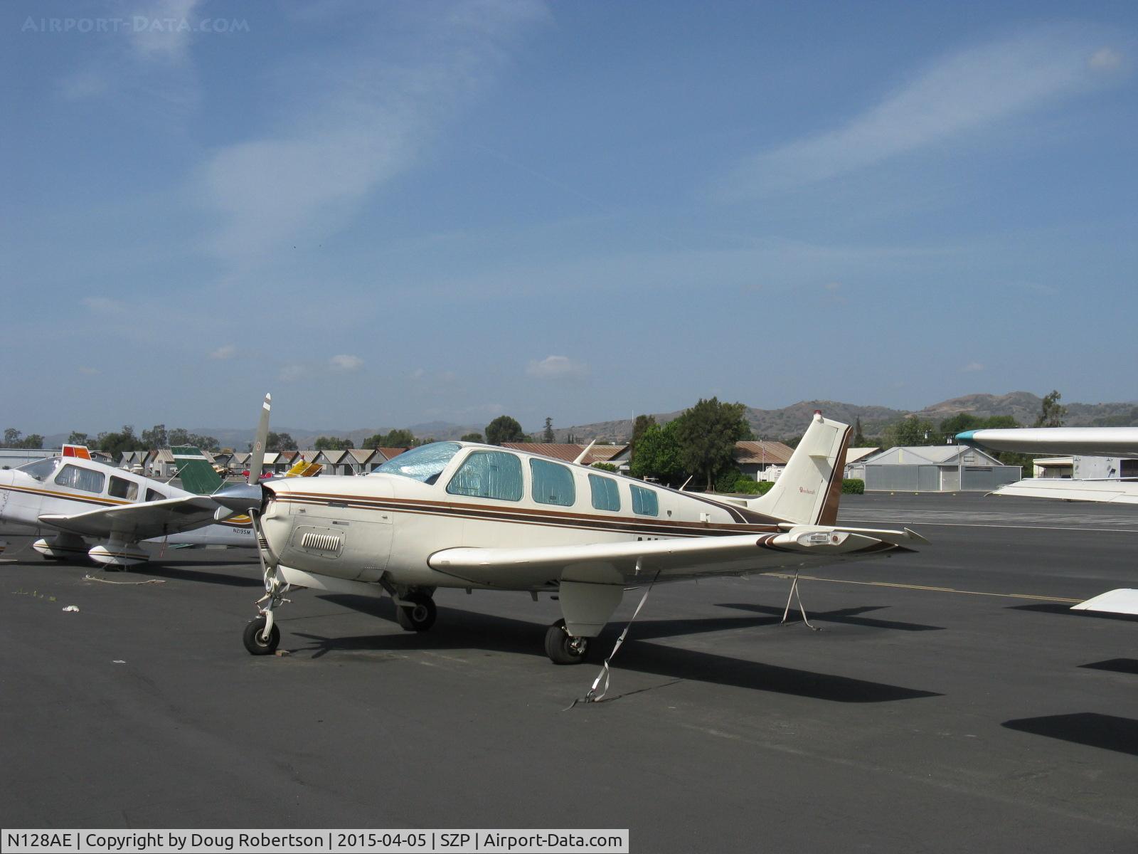 N128AE, 1981 Beech A36 Bonanza 36 C/N E-1830, 1981 Beech A36 BONANZA, Continental IO-520 285 Hp