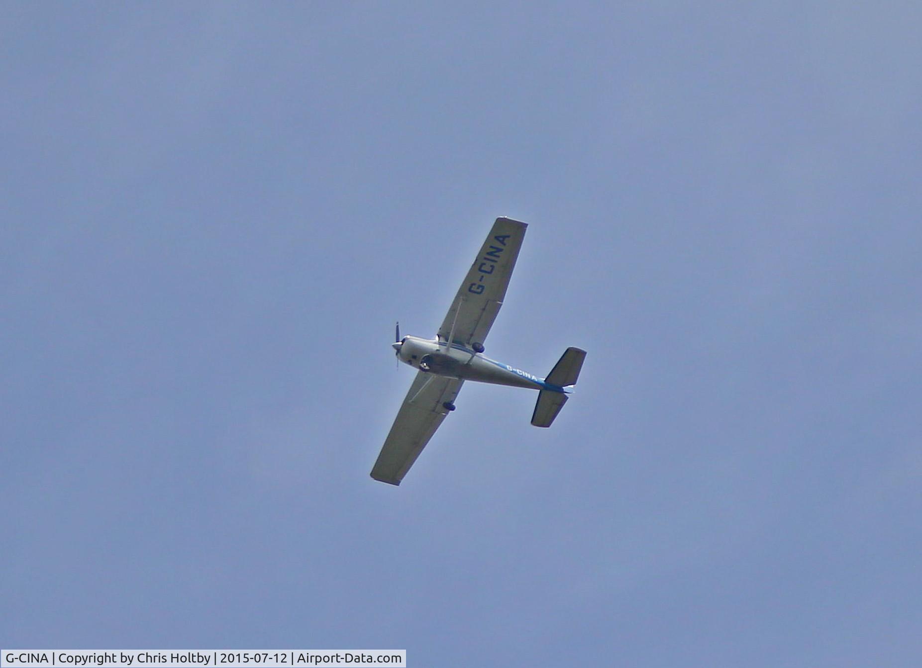 G-CINA, 1984 Cessna 152 C/N 152-85894, Over Potters Bar Herts. Based at Elstree.