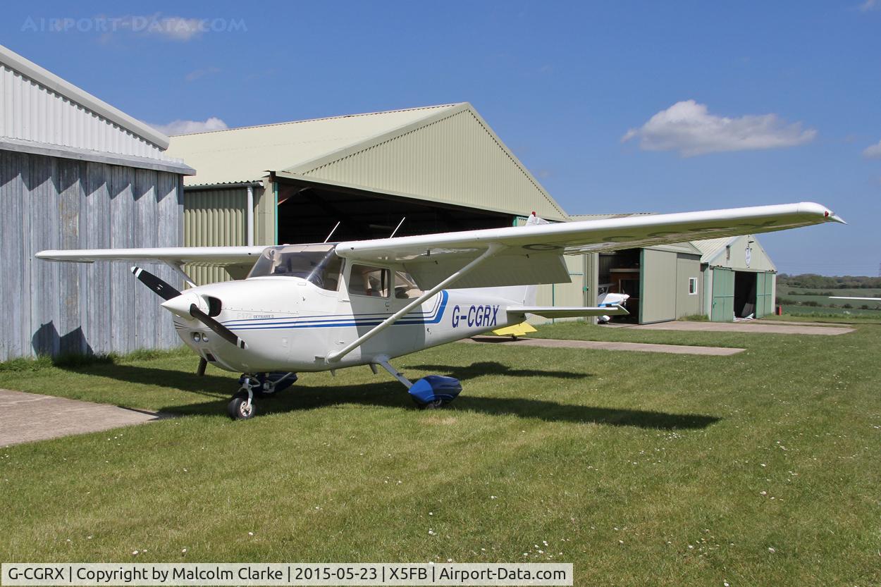 G-CGRX, 1976 Reims F172N Skyhawk Skyhawk C/N 1524, Reims F172M at Fishburn Airfield, May 23rd 2015.