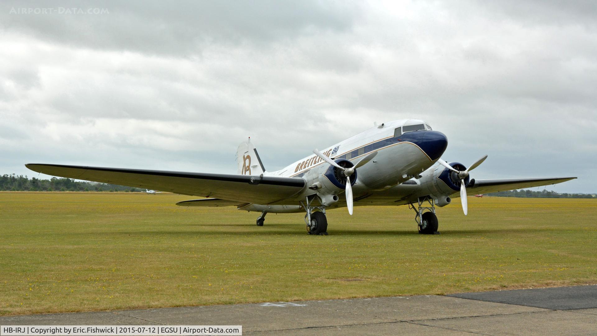 HB-IRJ, 1940 Douglas DC-3A-S4C4G C/N 2204, 3. HB-IRJ at The Flying Legends Air Show, July 2015.