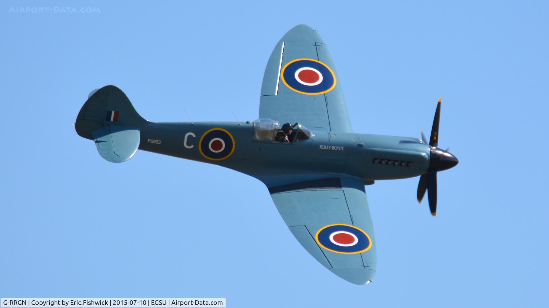 G-RRGN, 1945 Supermarine 389 Spitfire PR.XIX C/N 6S/594677, 42. PS853 preparing for The Flying Legends Air Show, July 2015.