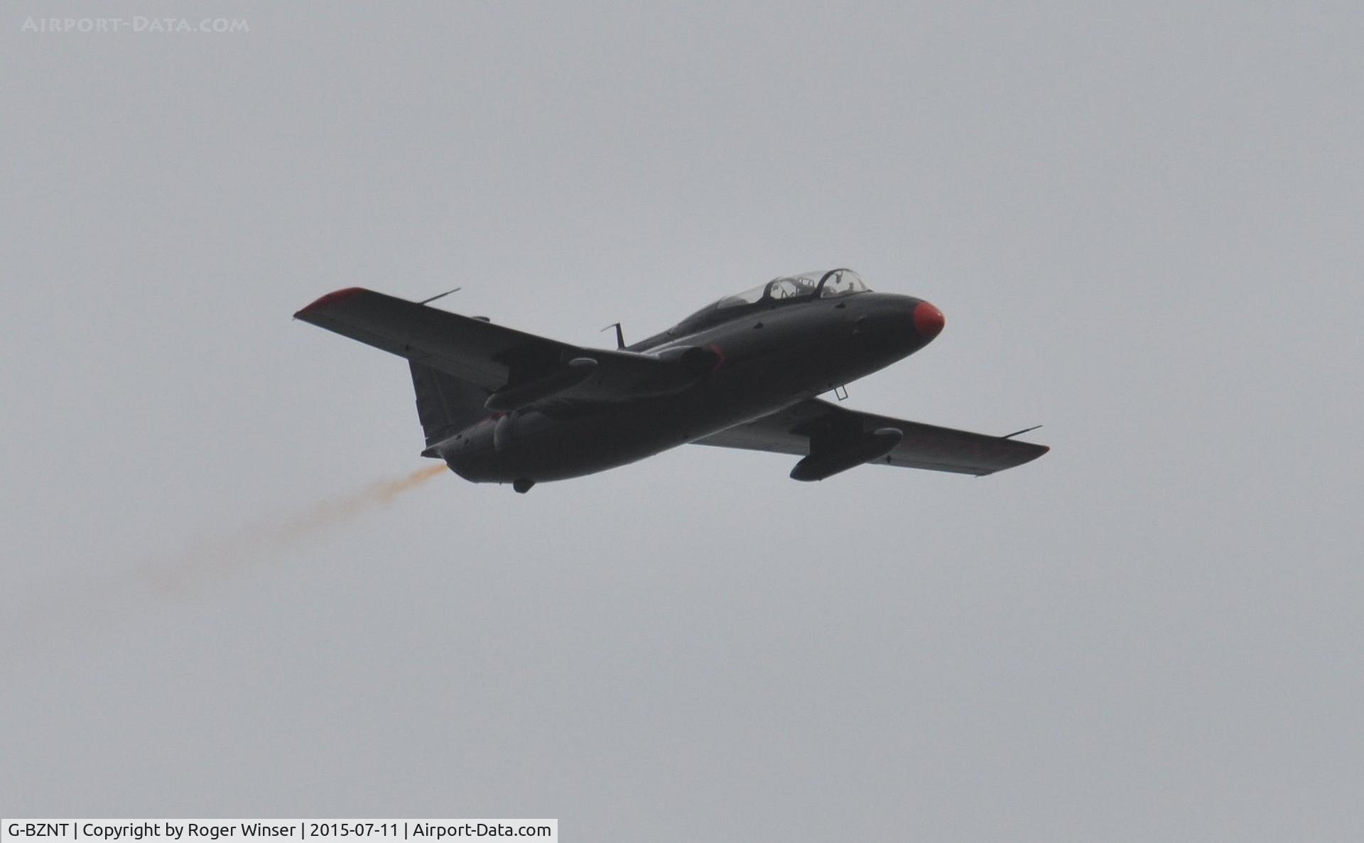 G-BZNT, 1968 Aero L-29 Delfin C/N 893019, Off airport. The L-29 Red Star was displayed by 'Viper 1' on the first day of the Wales National Airshow held over Swansea Bay.