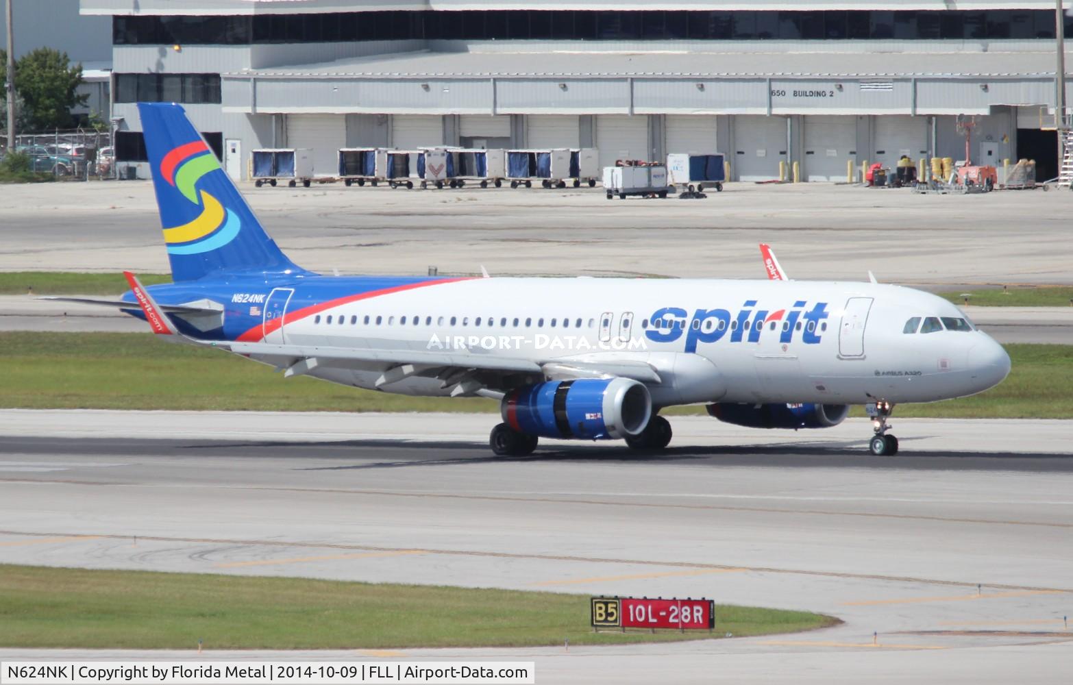 N624NK, 2013 Airbus A320-232 C/N 5880, Spirit