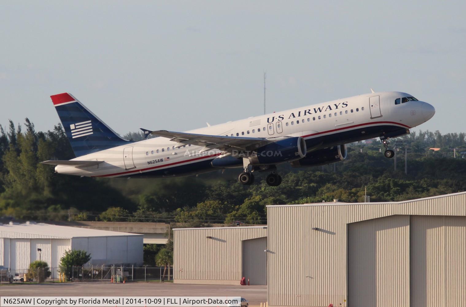 N625AW, 1989 Airbus A320-231 C/N 064, USAirways