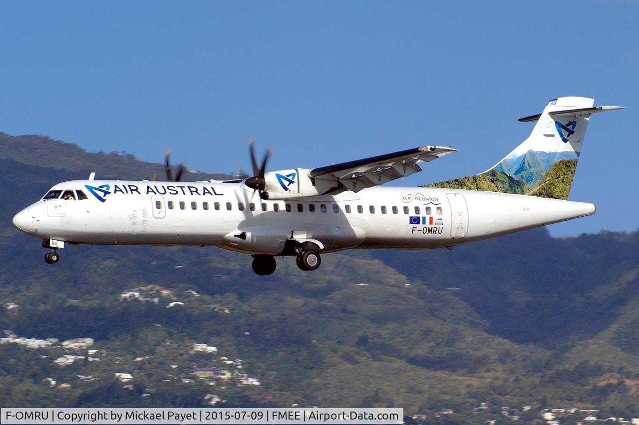 F-OMRU, 2008 ATR 72-212A C/N 855, Final for rwy 14