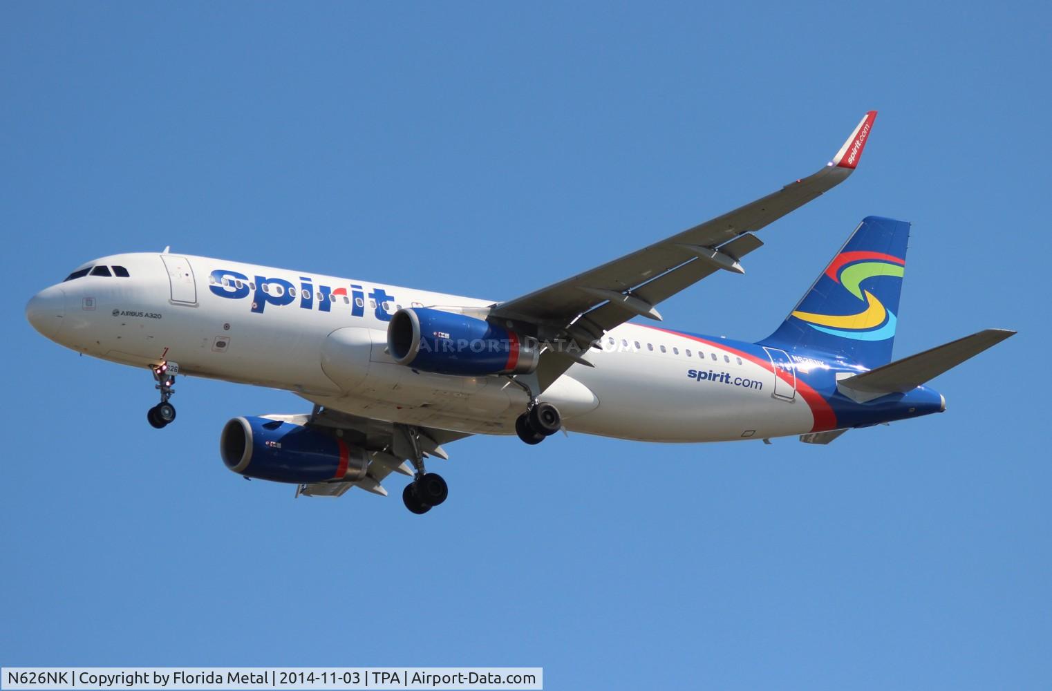 N626NK, 2014 Airbus A320-232 C/N 5999, Spirit