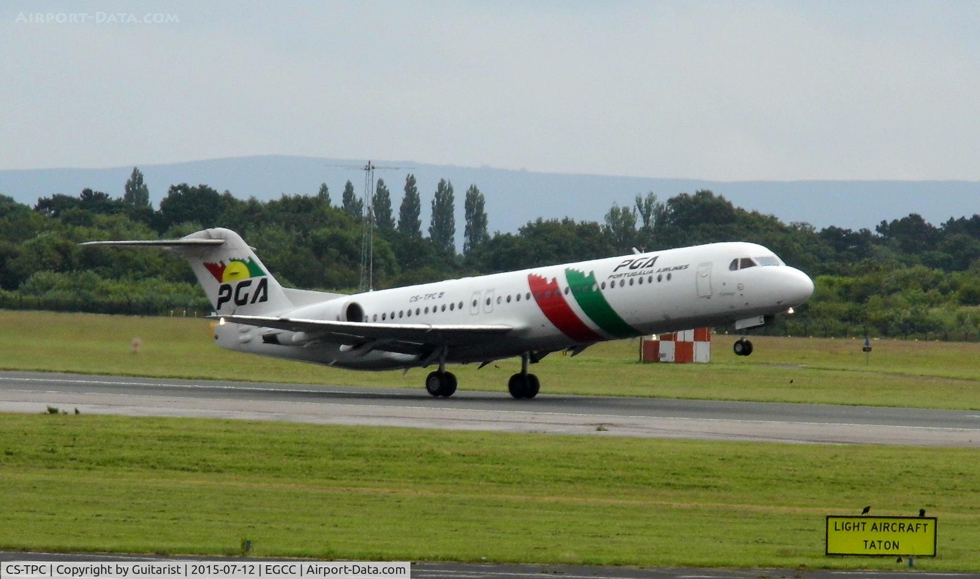CS-TPC, 1990 Fokker 100 (F-28-0100) C/N 11287, At Manchester