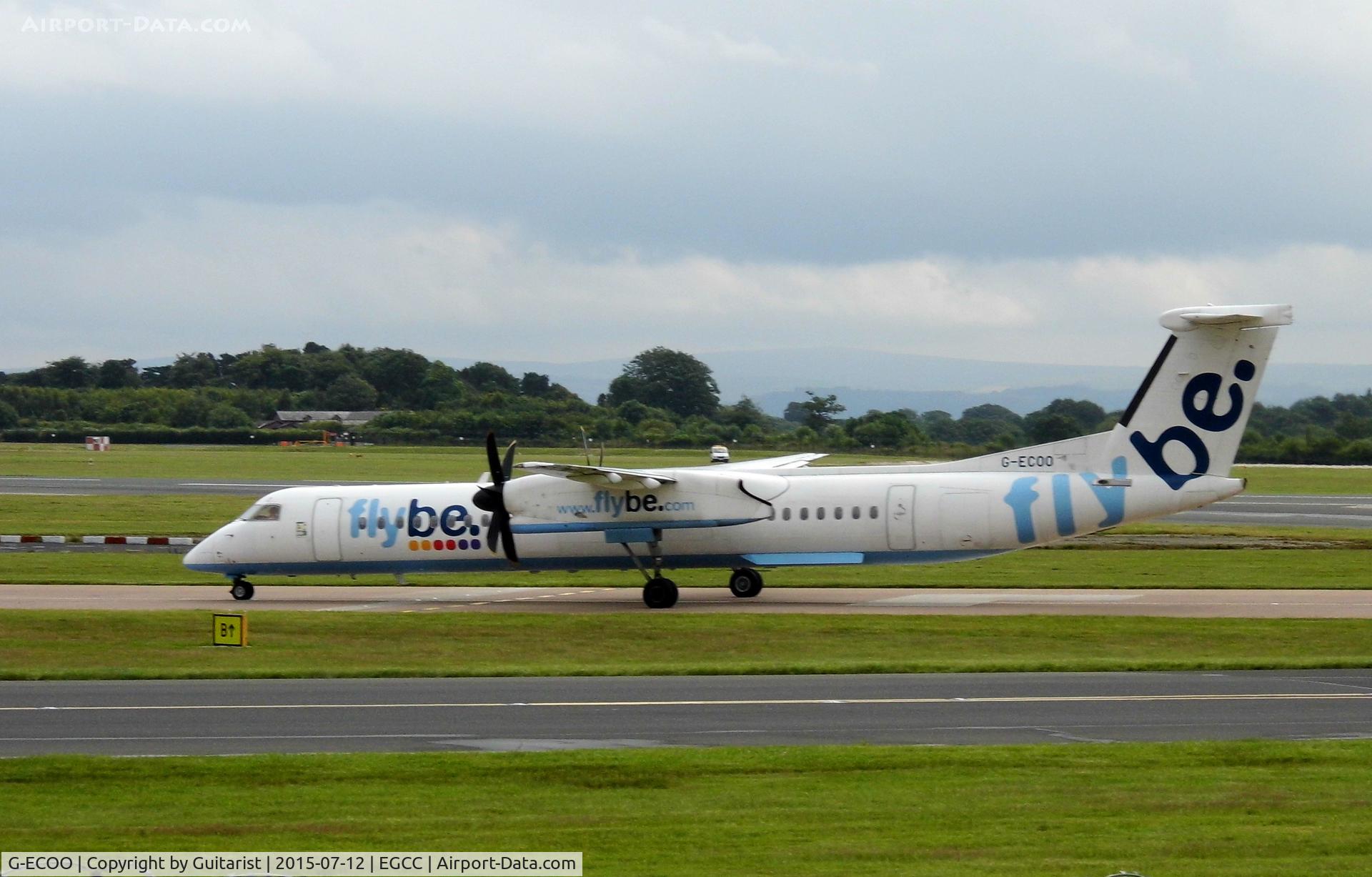 G-ECOO, 2009 De Havilland Canada DHC-8-402Q Dash 8 C/N 4237, At Manchester