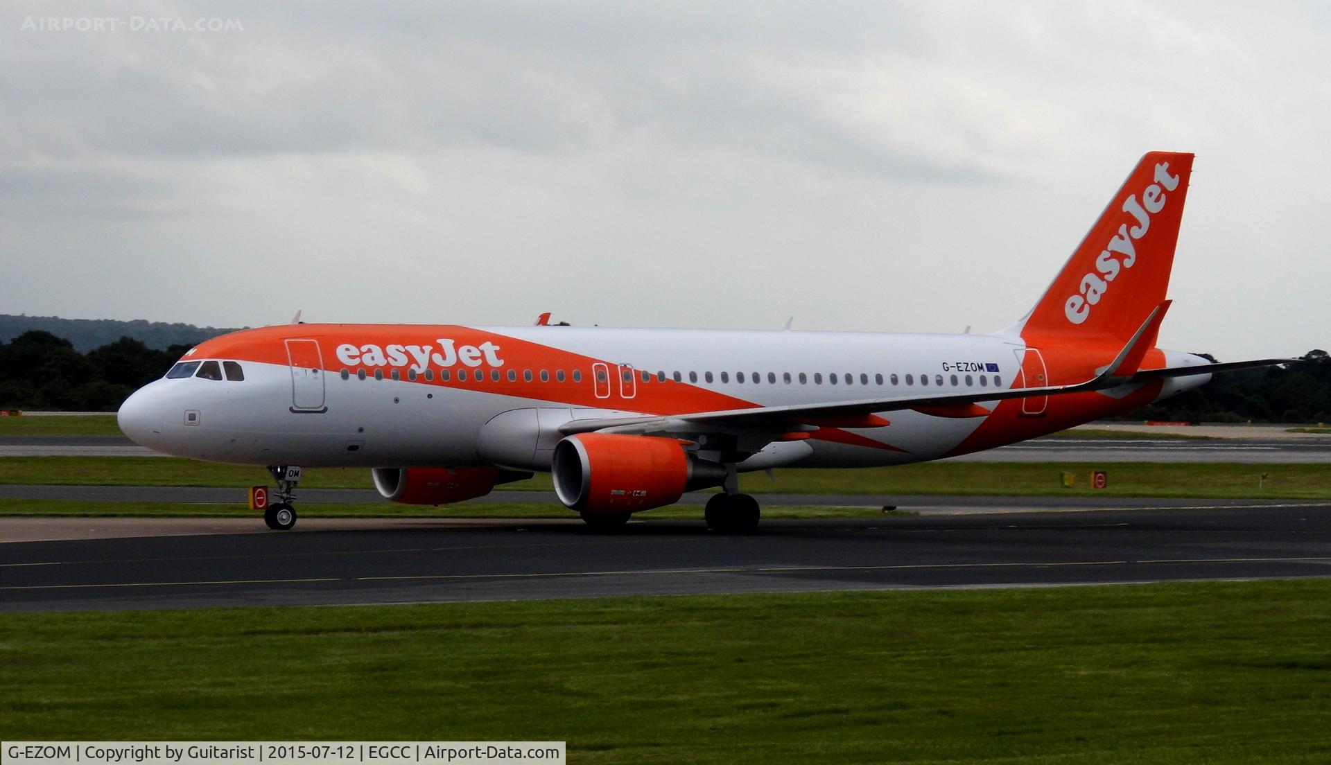 G-EZOM, 2015 Airbus A320-214 C/N 6587, At Manchester