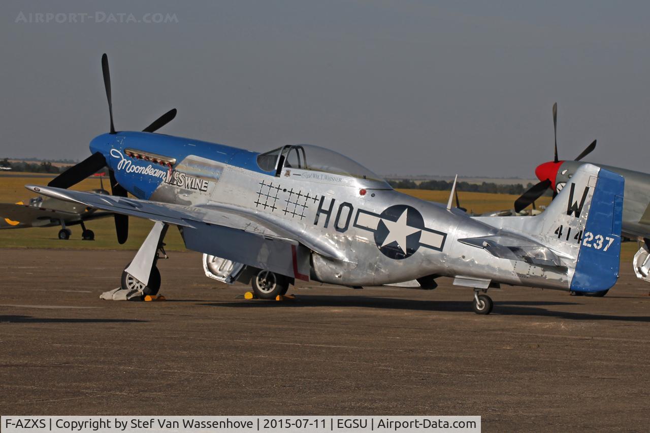 F-AZXS, 1944 North American F-51D Mustang C/N 122-40196, Flying Legends Duxford 2015.