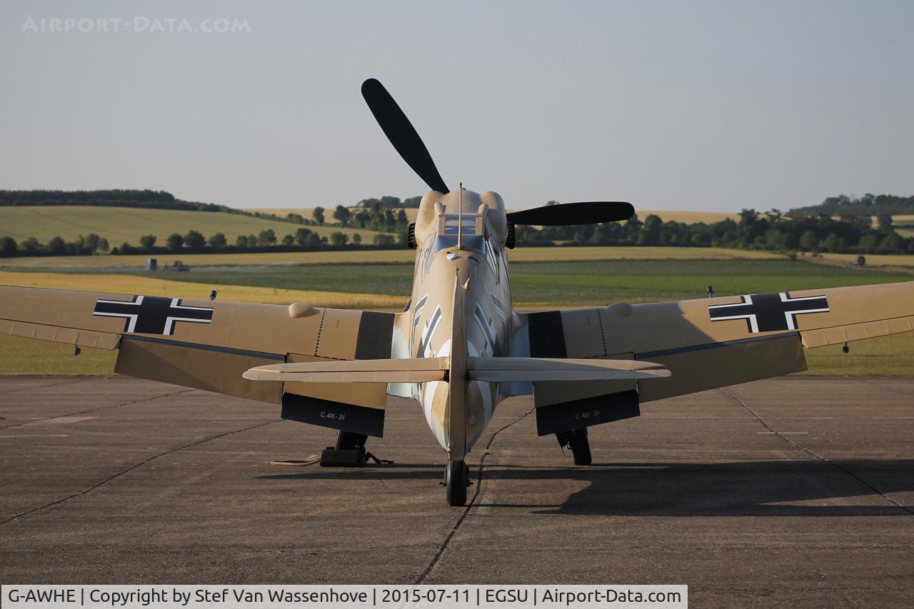 G-AWHE, Hispano HA-1112-M1L Buchon C/N 64, Flying Legends Duxford 2015.