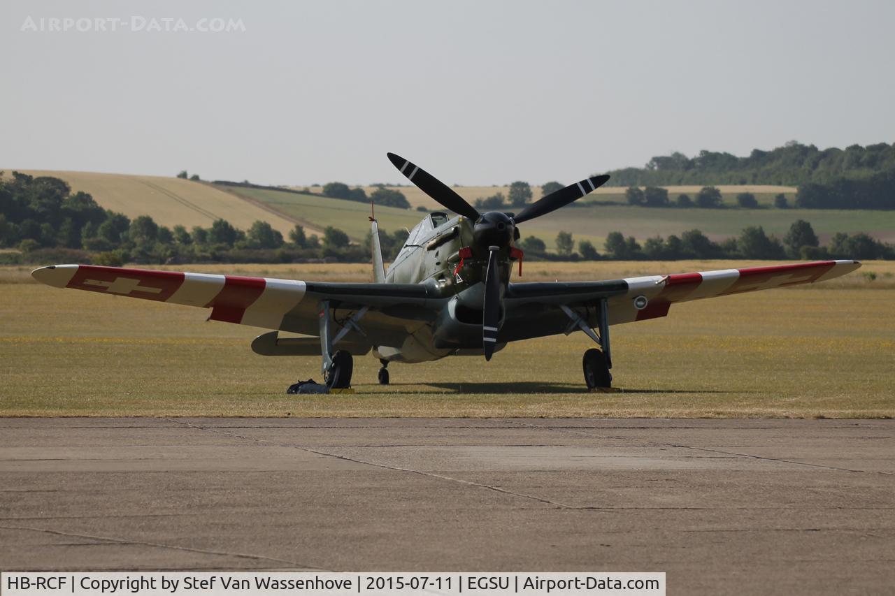 HB-RCF, 1942 Morane-Saulnier D-3801 (MS-412) C/N 194, Flying Legends Duxford 2015.