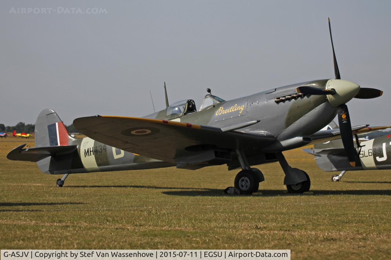 G-ASJV, 1943 Supermarine 361 Spitfire LF.IXb C/N CBAF.IX.552, Flying Legends Duxford 2015.