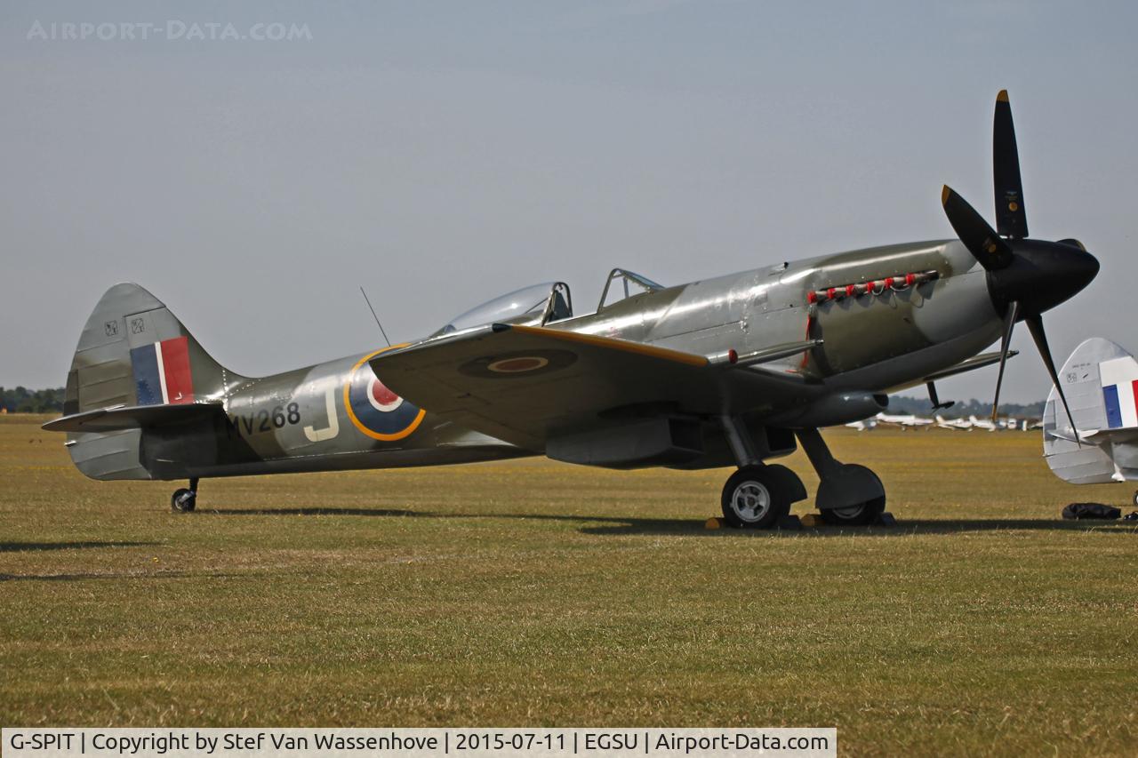 G-SPIT, 1944 Supermarine 379 Spitfire FR.XIV C/N 6S/649205, Flying Legends Duxford 2015.