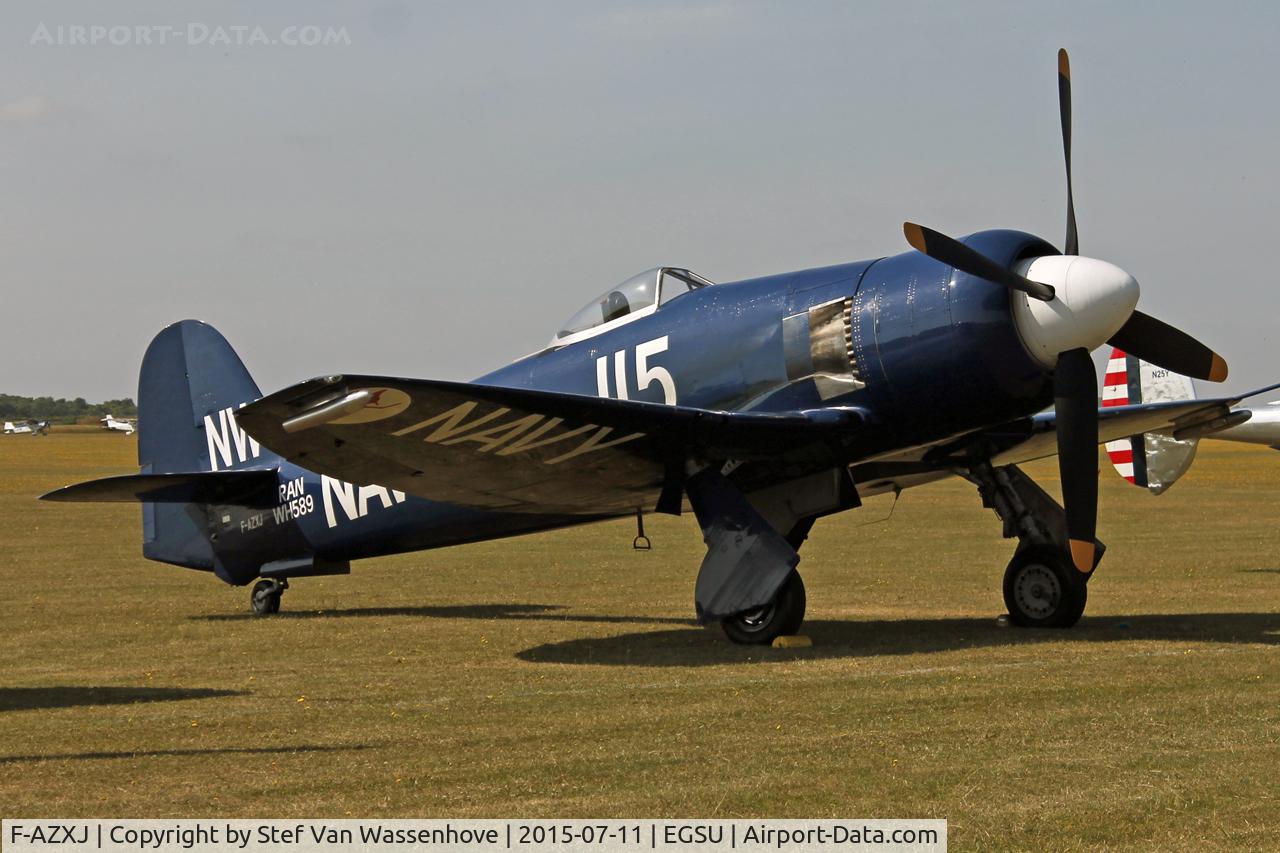 F-AZXJ, 1949 Hawker Sea Fury FB.11 C/N 37733, Flying Legends Duxford 2015.