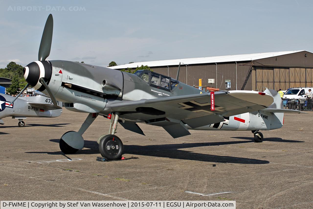 D-FWME, Messerschmitt Bf-109G-4 C/N 0139, Flying Legends Duxford 2015.