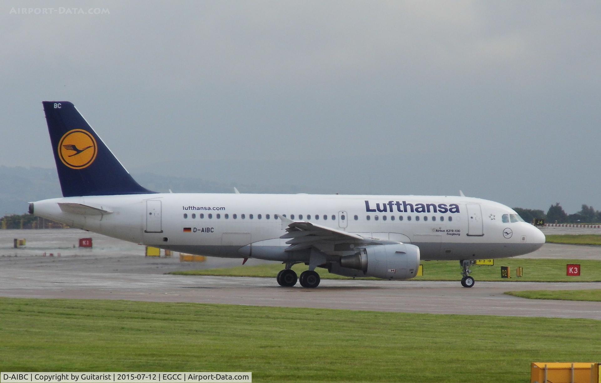 D-AIBC, 2010 Airbus A319-112 C/N 4332, At Manchester