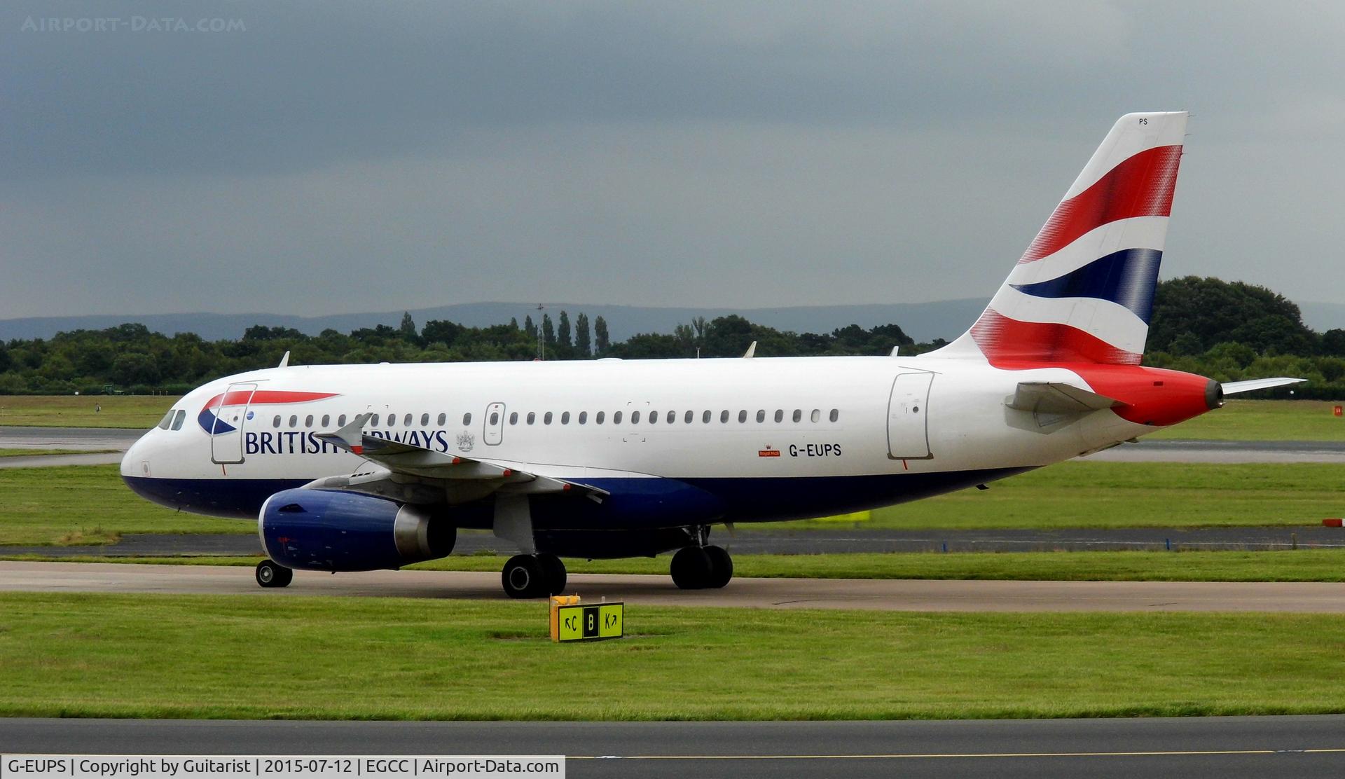 G-EUPS, 2000 Airbus A319-131 C/N 1338, At Manchester