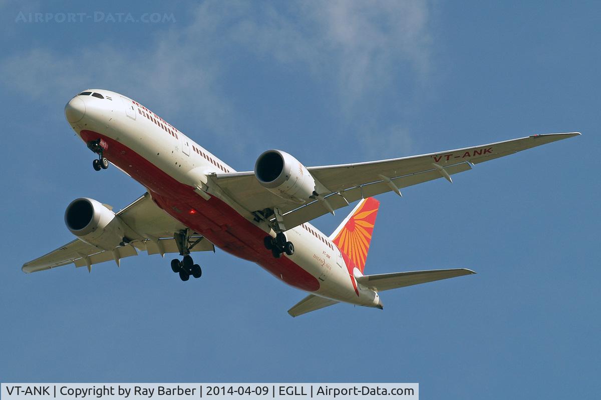 VT-ANK, 2012 Boeing 787-8 Dreamliner C/N 36282, Boeing 787-8 Dreamliner [36382] (Air India) Home~G 09/04/2014. On approach 27R.