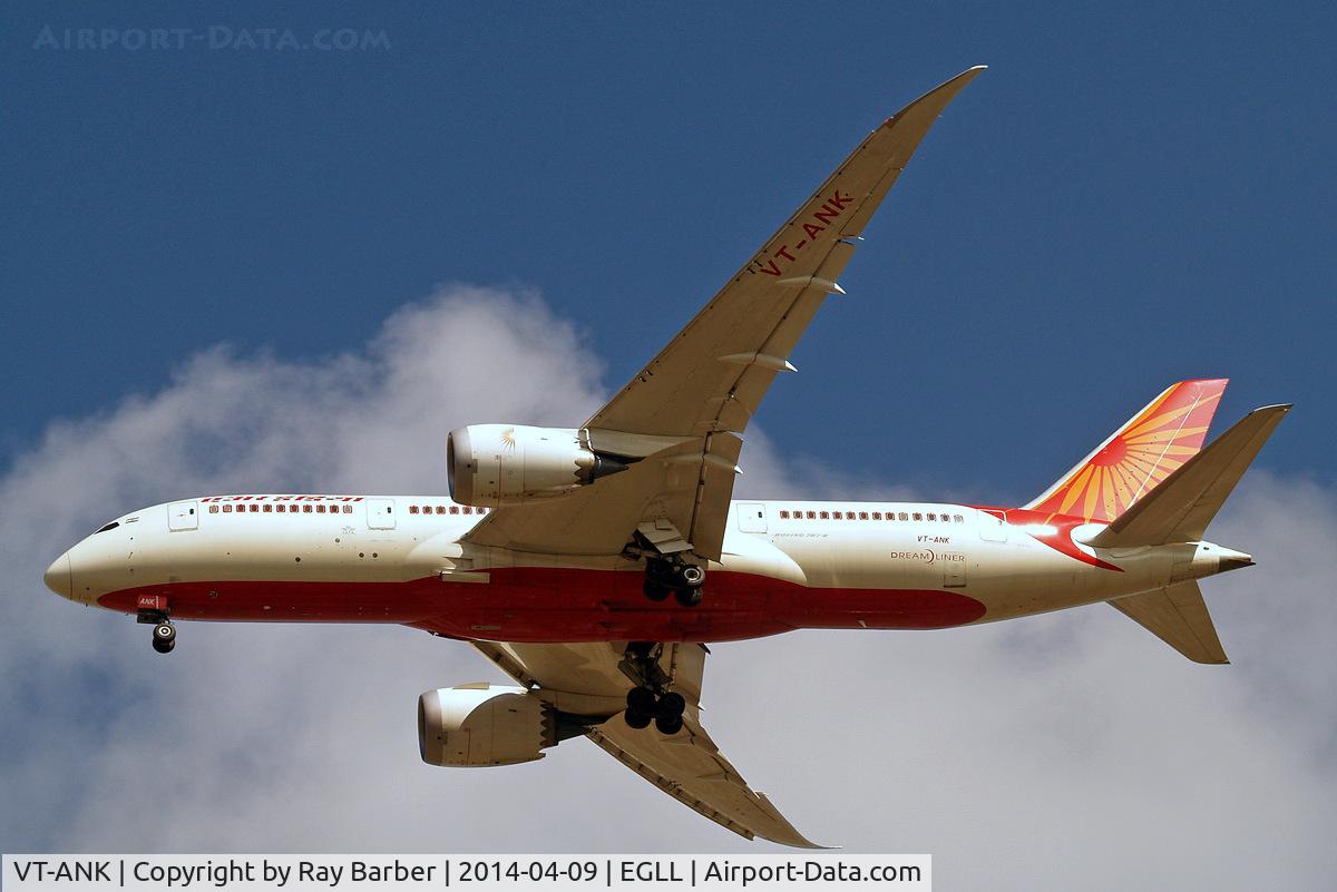 VT-ANK, 2012 Boeing 787-8 Dreamliner C/N 36282, Boeing 787-8 Dreamliner [36382] (Air India) Home~G 09/04/2014. On approach 27R.