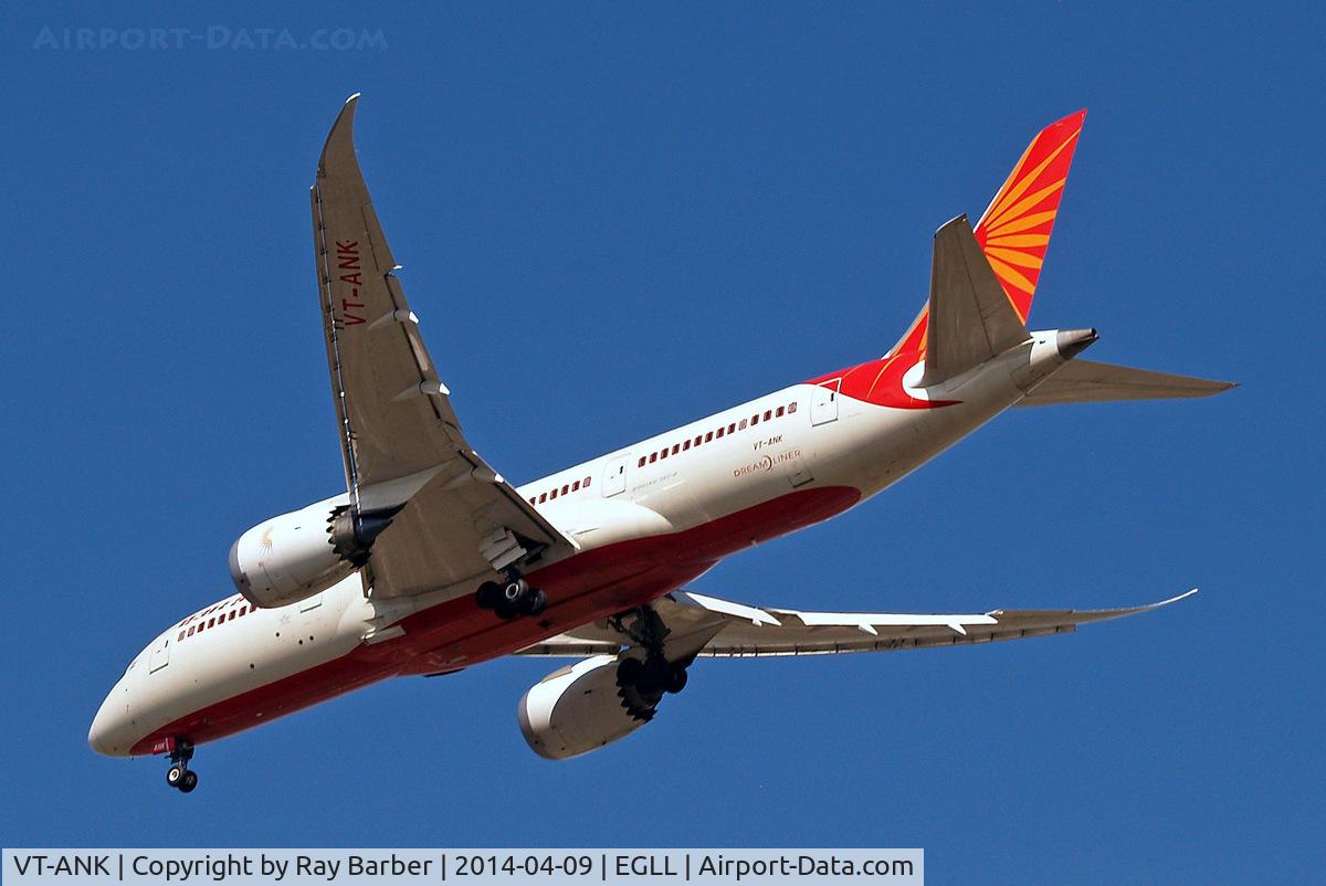VT-ANK, 2012 Boeing 787-8 Dreamliner C/N 36282, Boeing 787-8 Dreamliner [36382] (Air India) Home~G 09/04/2014. On approach 27R.