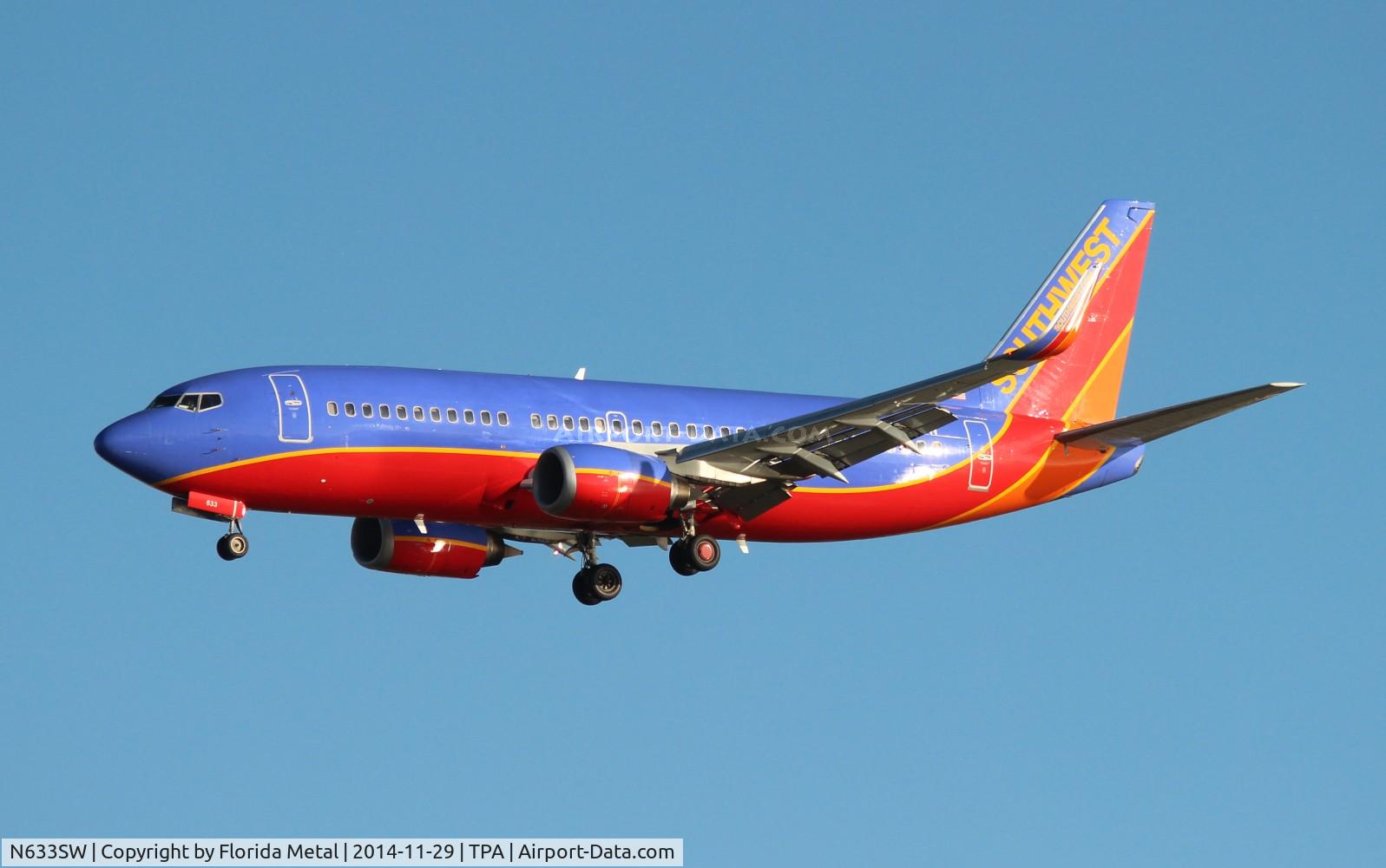 N633SW, 1996 Boeing 737-3H4 C/N 27936, Southwest