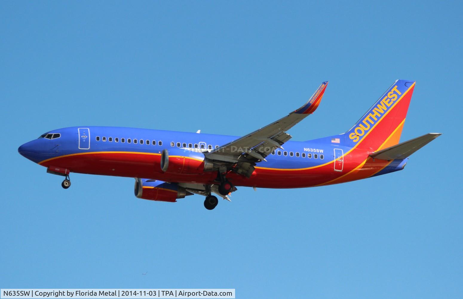 N635SW, 1996 Boeing 737-3H4 C/N 27708, Southwest