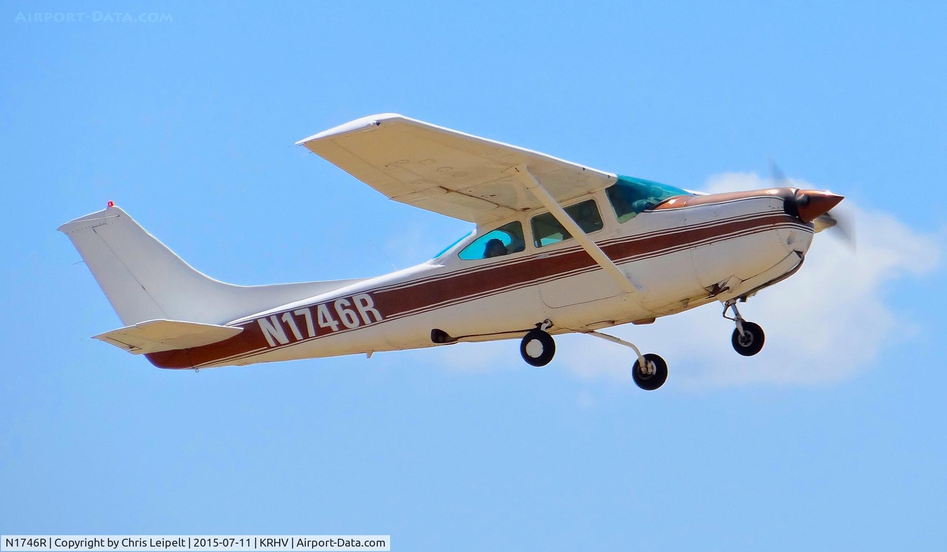 N1746R, 1978 Cessna R182 Skylane RG C/N R18200543, A locally based 1978 Cessna 182RG departing during the Reid Hillview Airport Day/STEAM Festival.