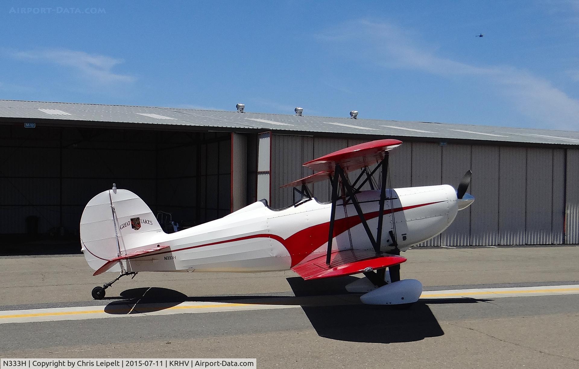 N333H, 1928 Great Lakes 2T-1A Sport Trainer C/N 136, A locally based 1928 Great Lake sitting in front of its hangar after being displayed at the Reid Hillview Airport Day/STEAM Festival.